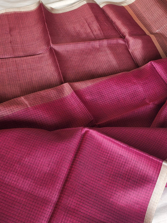 Dual shade kota cotton saree