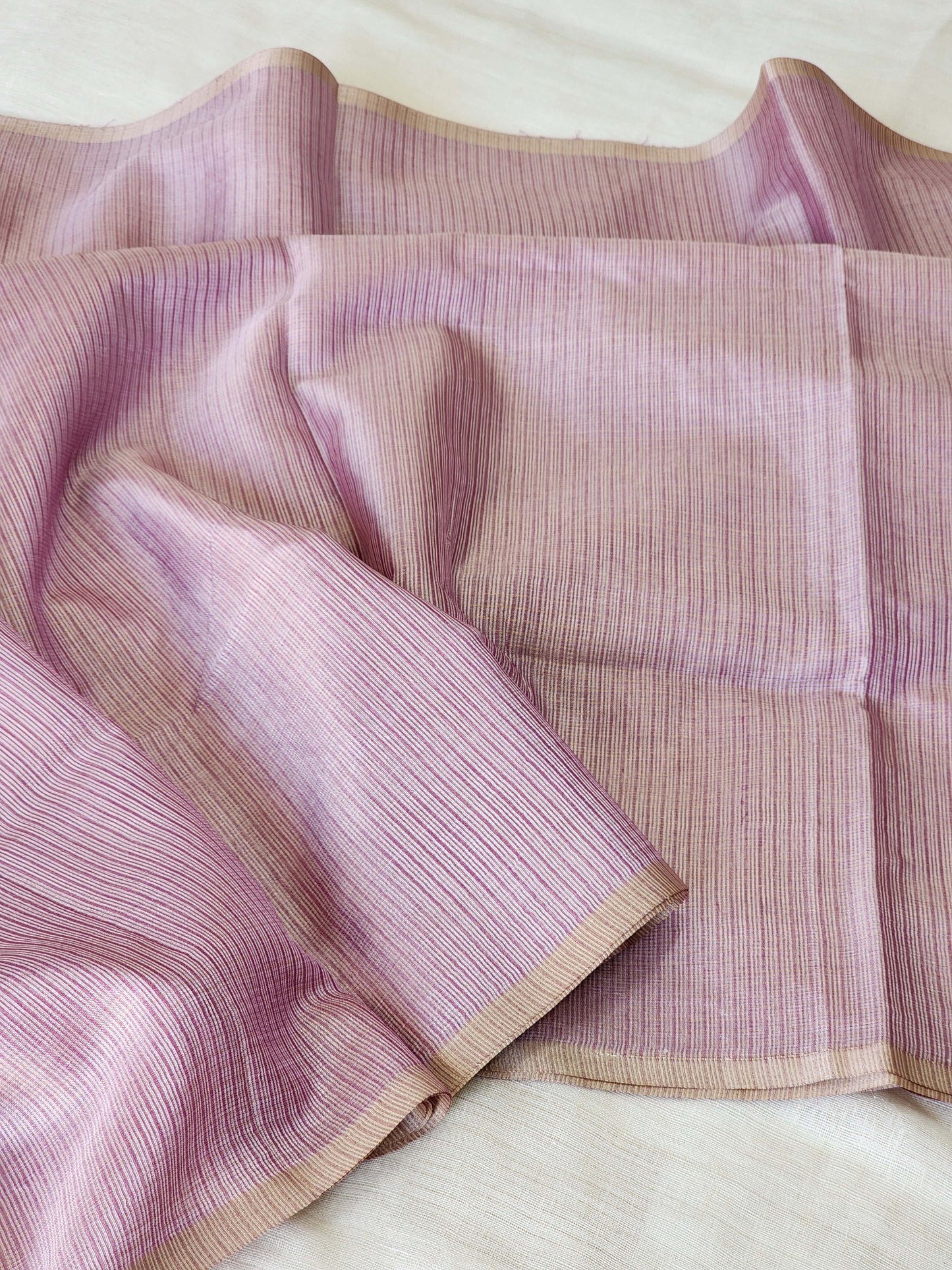 Metallic purple kota cotton saree
