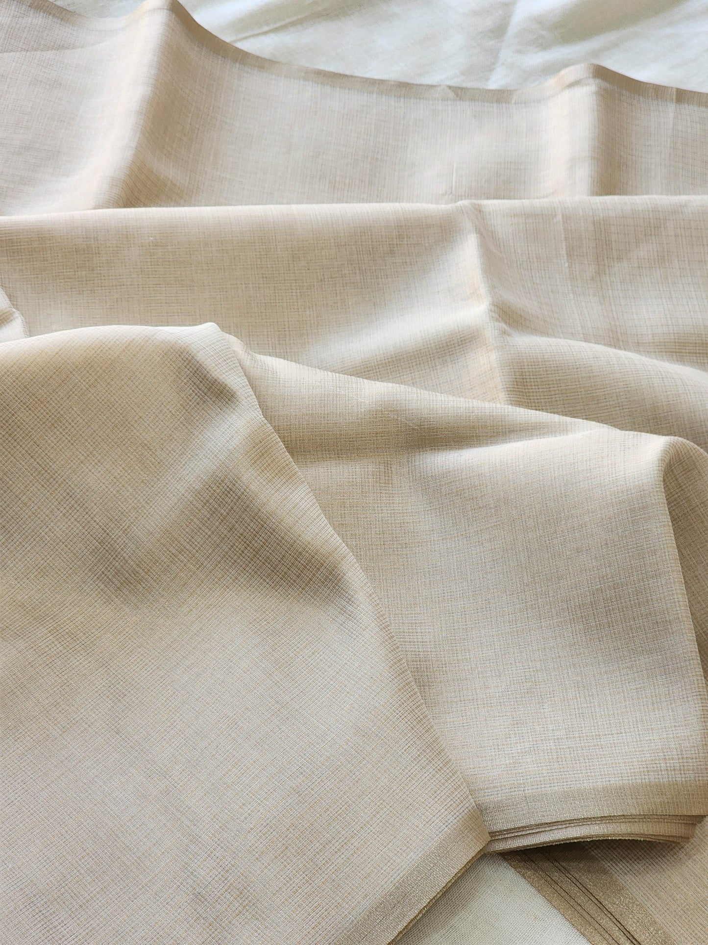 Light Gold kota cotton saree