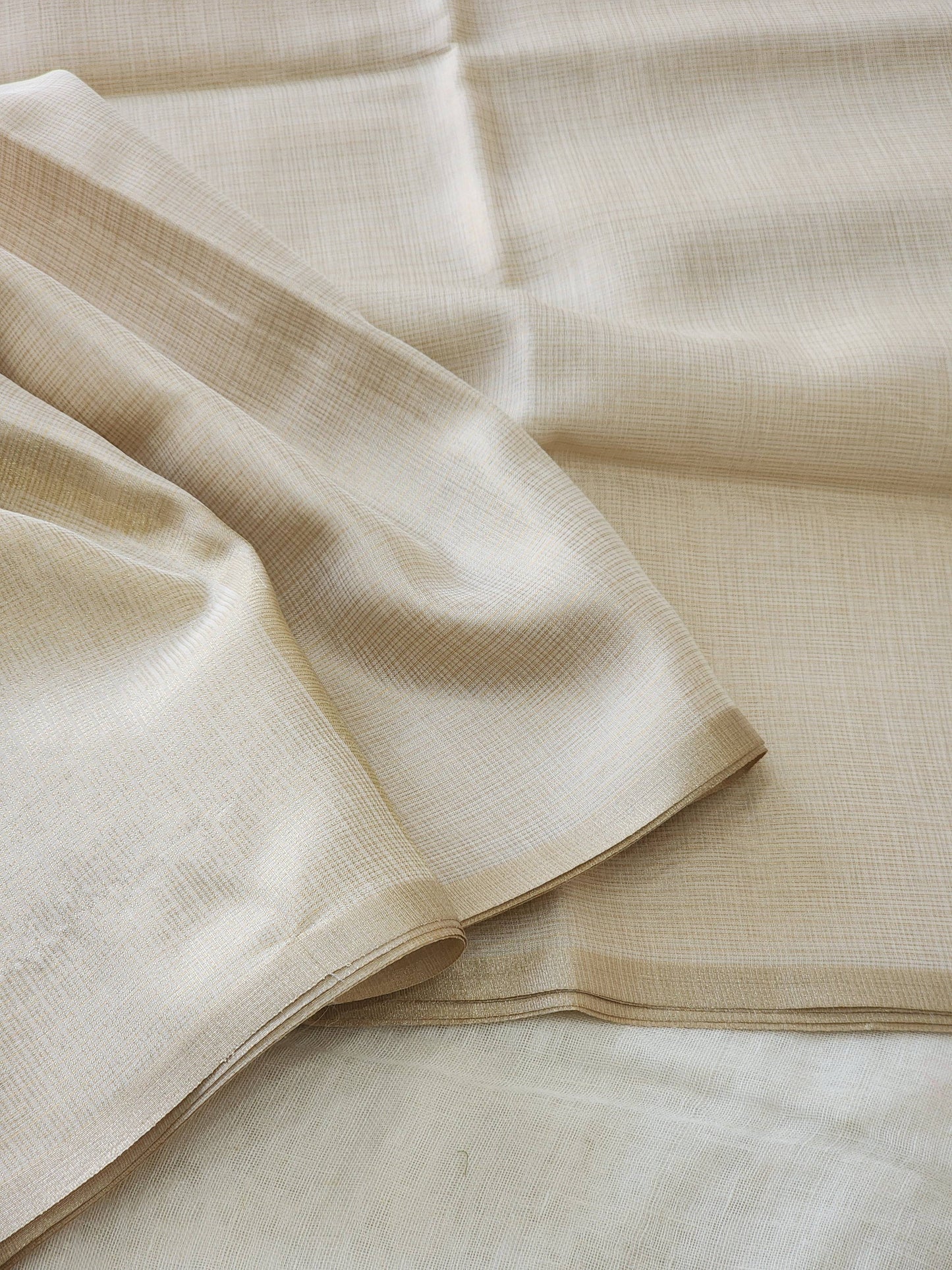 Light Gold kota cotton saree