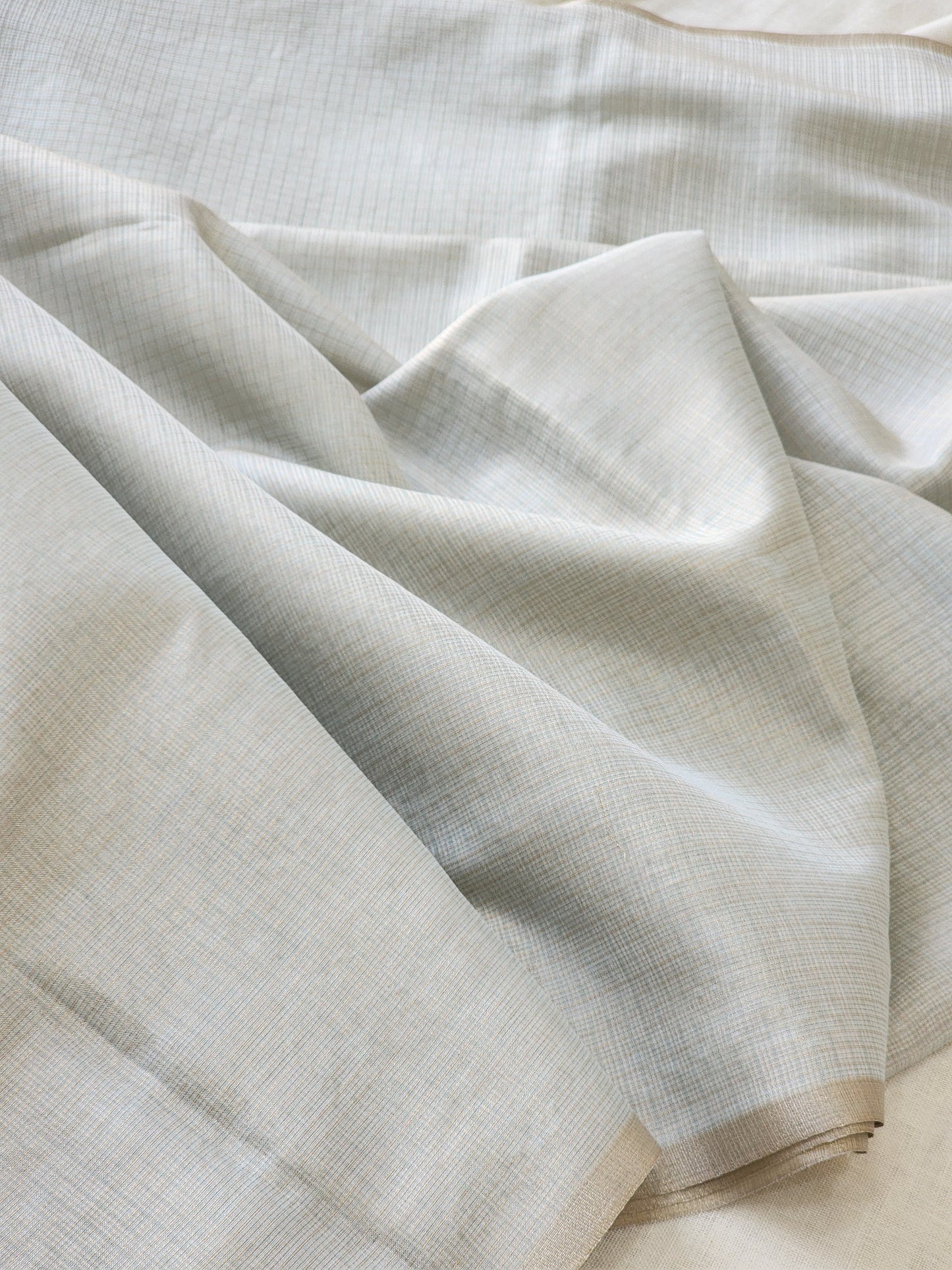 Golden Grey kota cotton saree