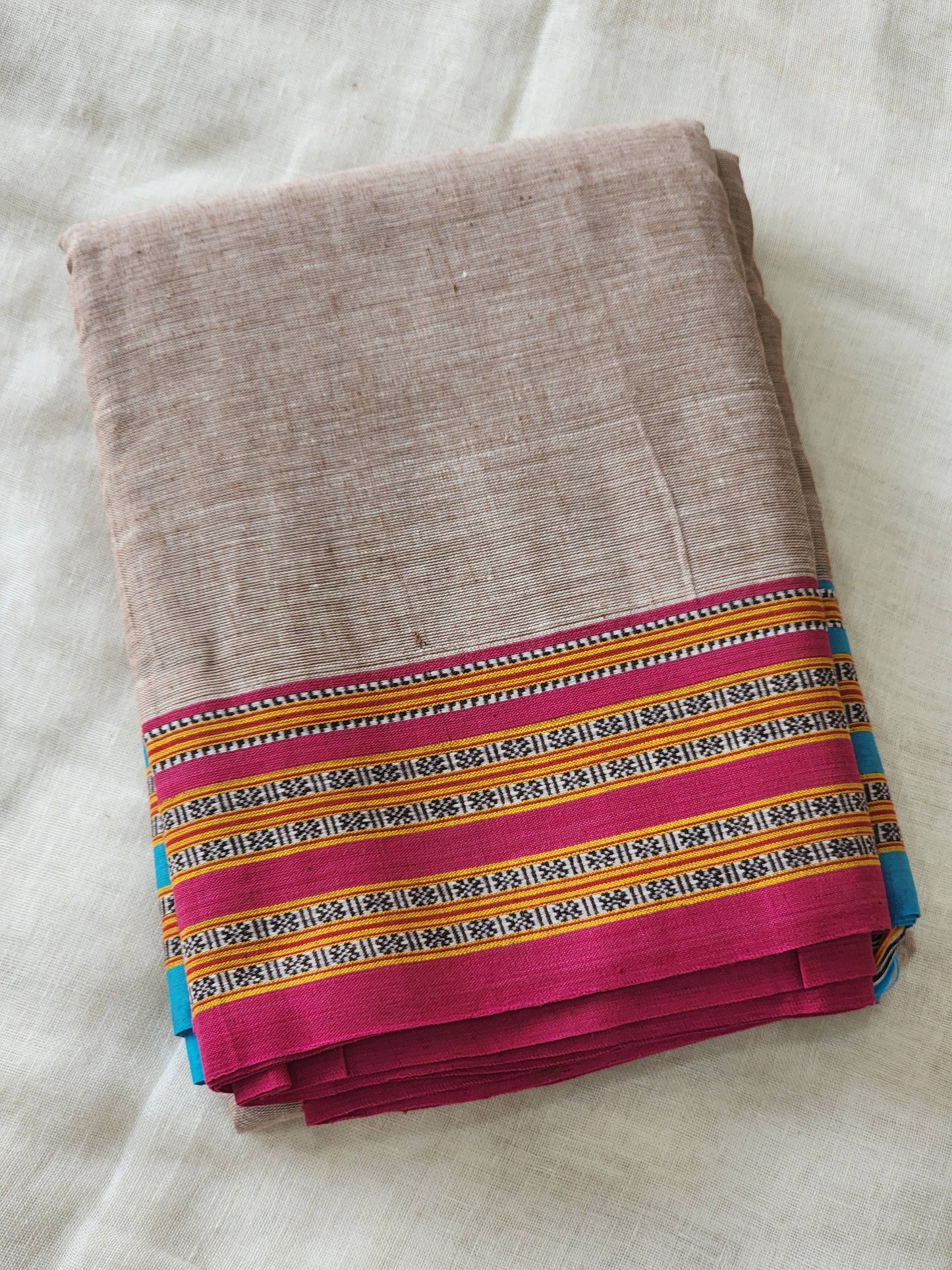 Brown ilkal cotton saree