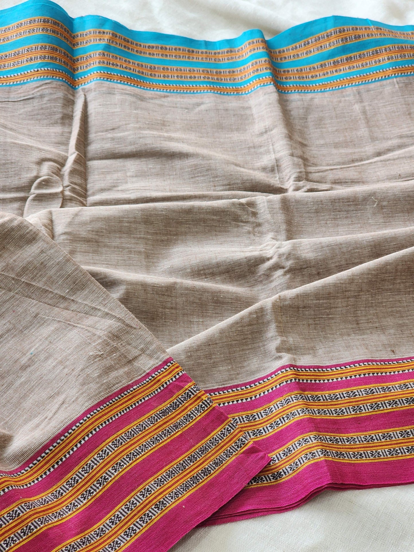 Brown ilkal cotton saree