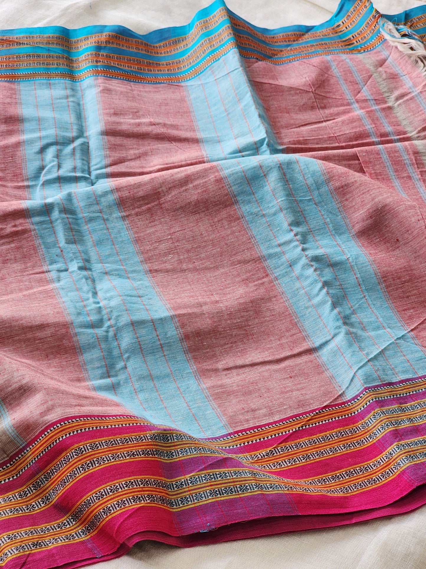 Brown ilkal cotton saree