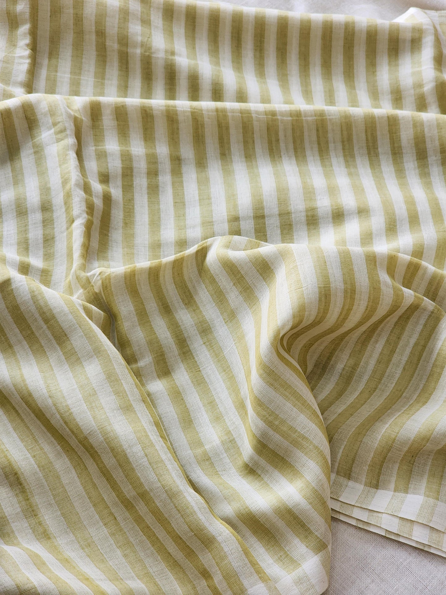 Light Green Cotton Handloom Saree