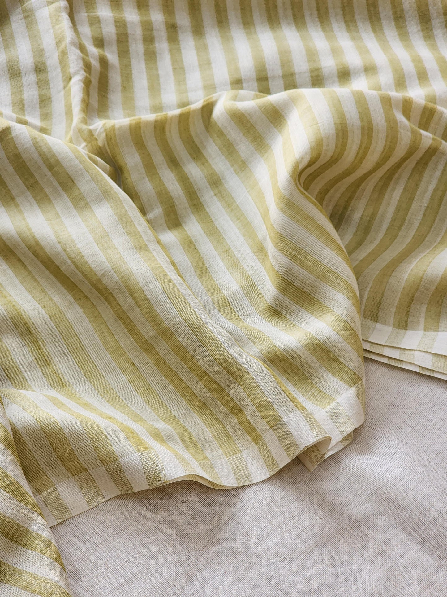 Light Green Cotton Handloom Saree