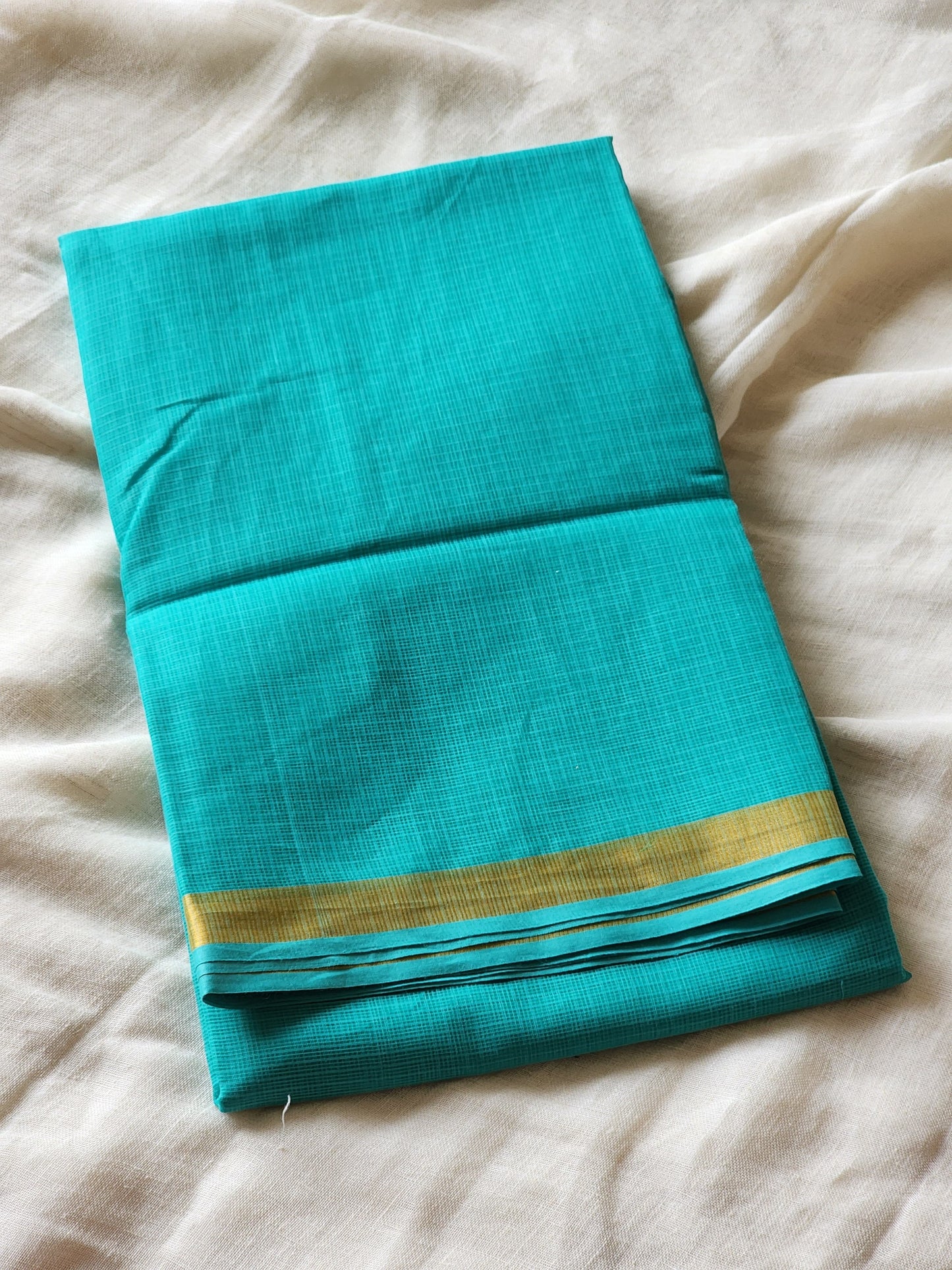 Persian Green kota cotton saree