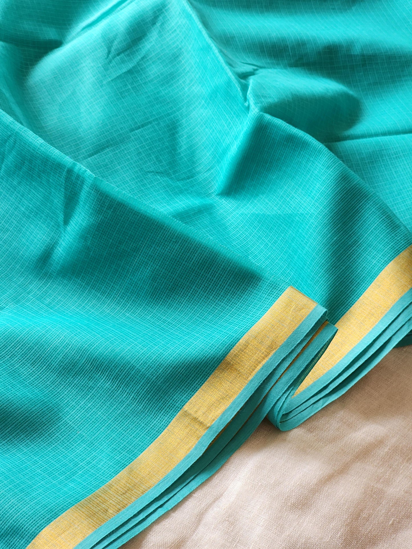 Persian Green kota cotton saree