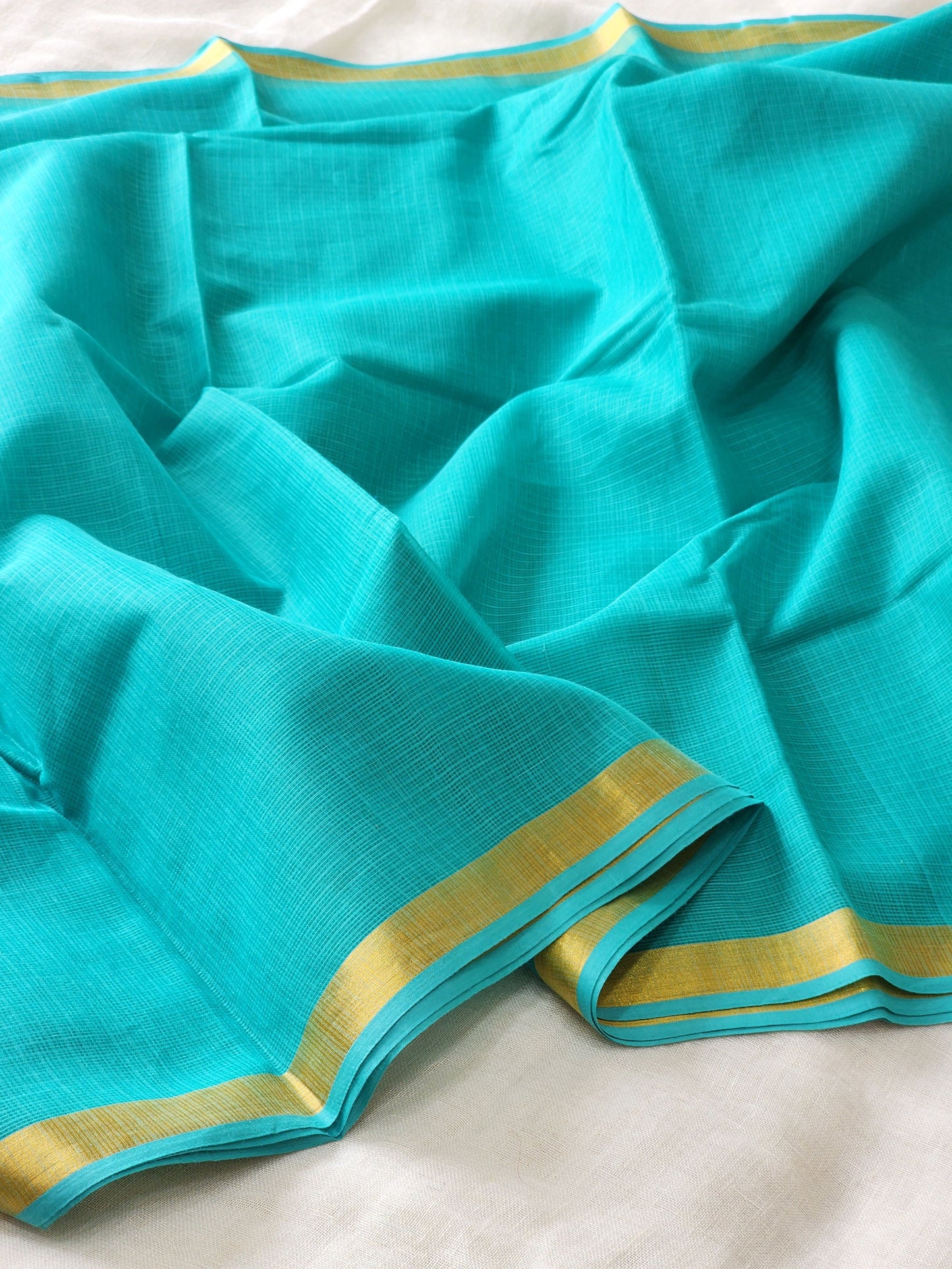 Persian Green kota cotton saree