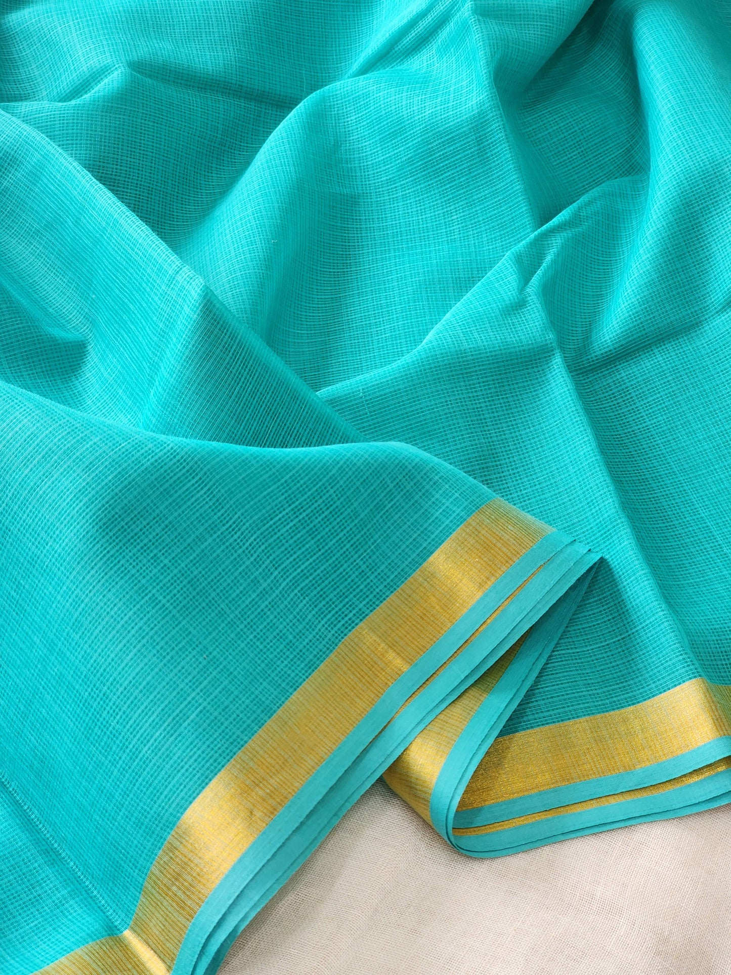 Persian Green kota cotton saree