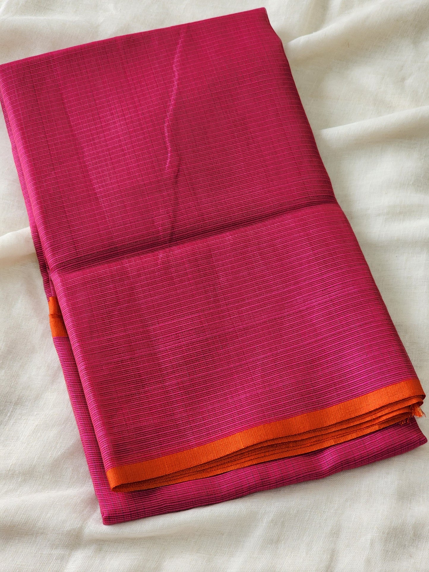Dark purple kota cotton saree