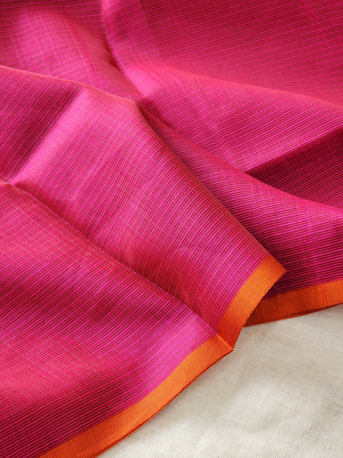 Dark purple kota cotton saree