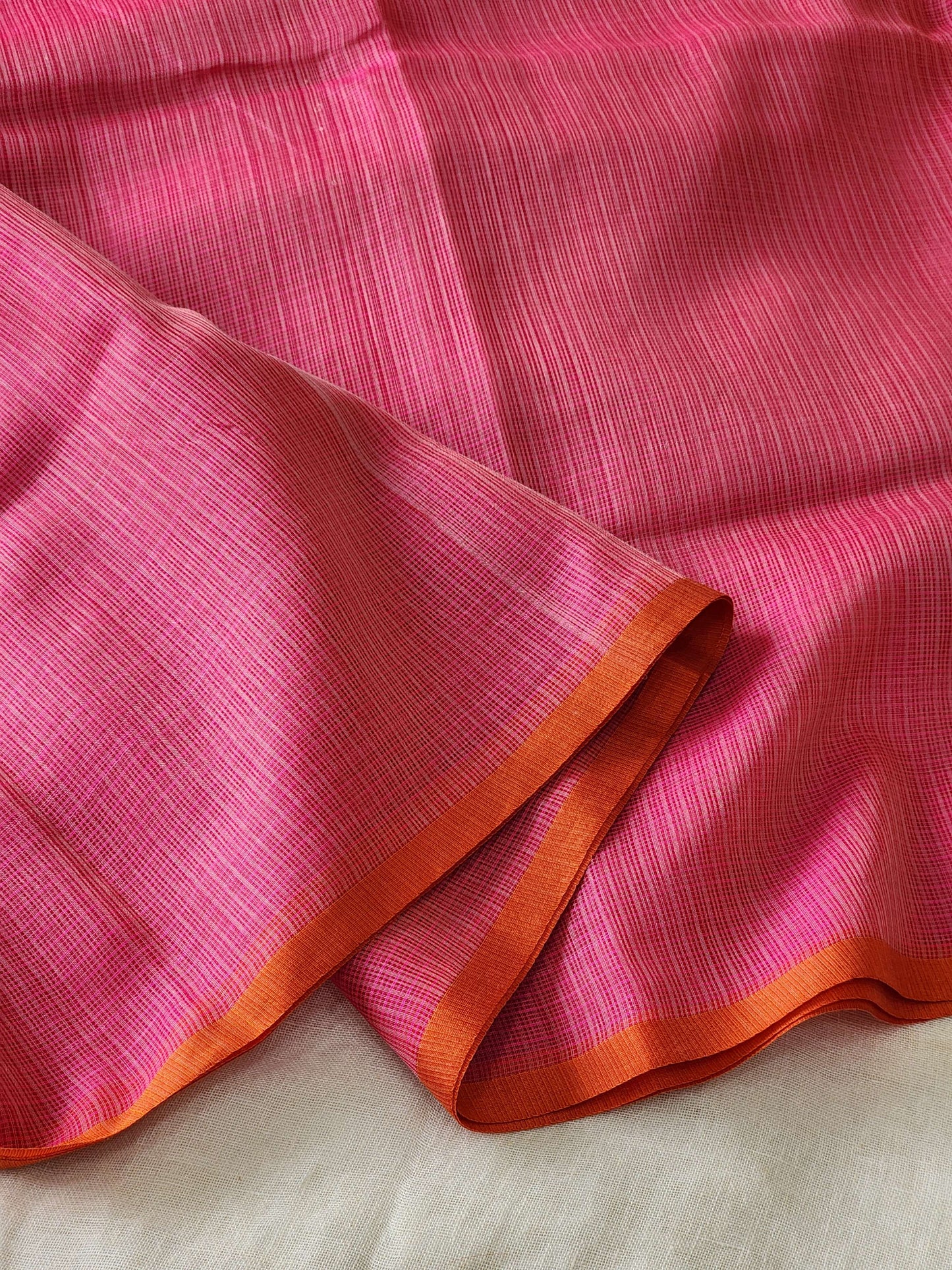 Pink kota cotton saree