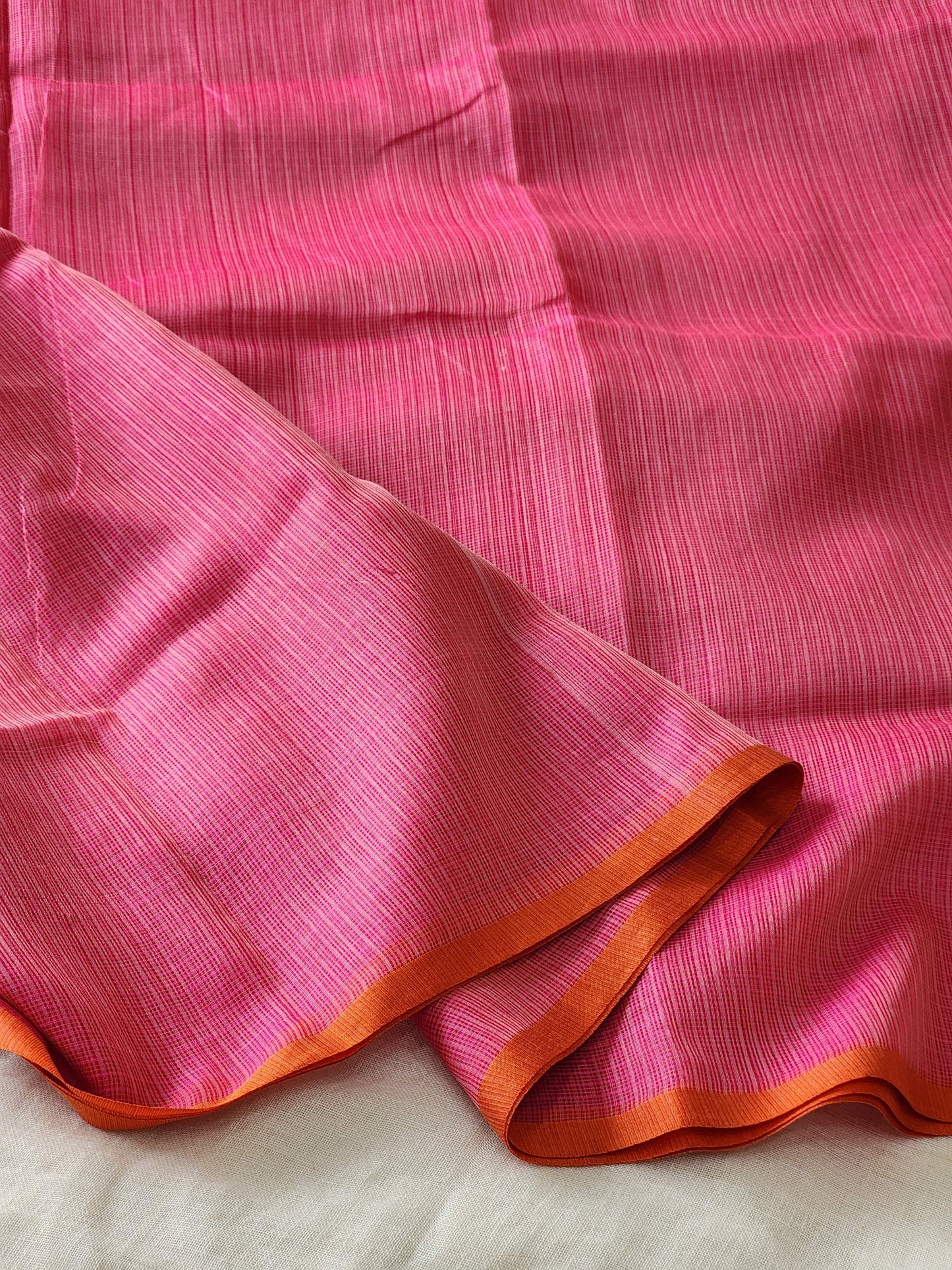 Pink kota cotton saree