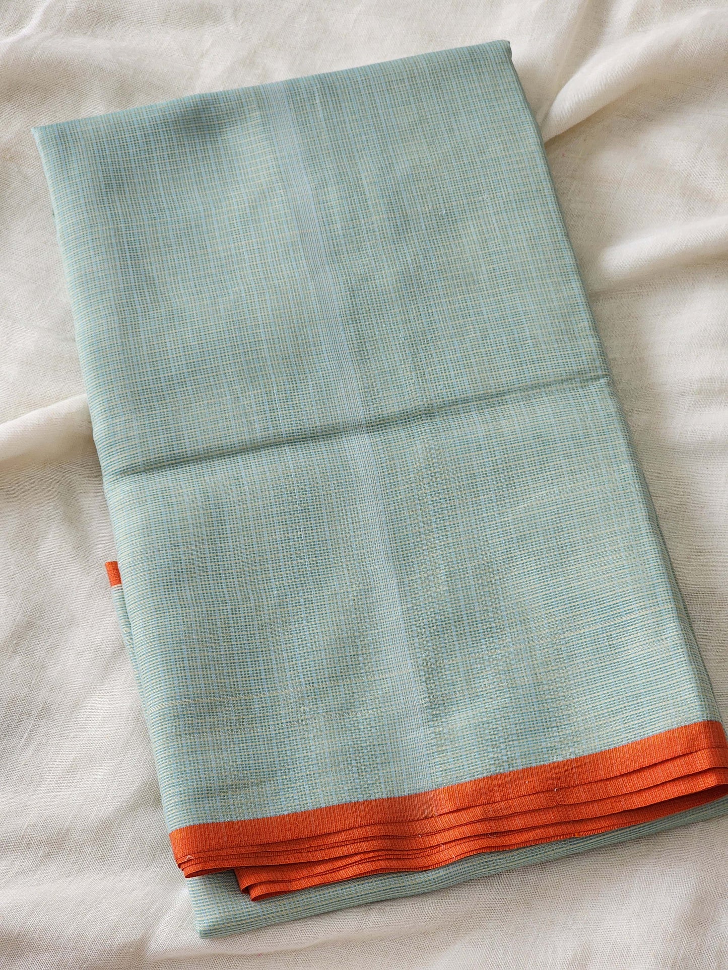 Mint Green kota cotton saree