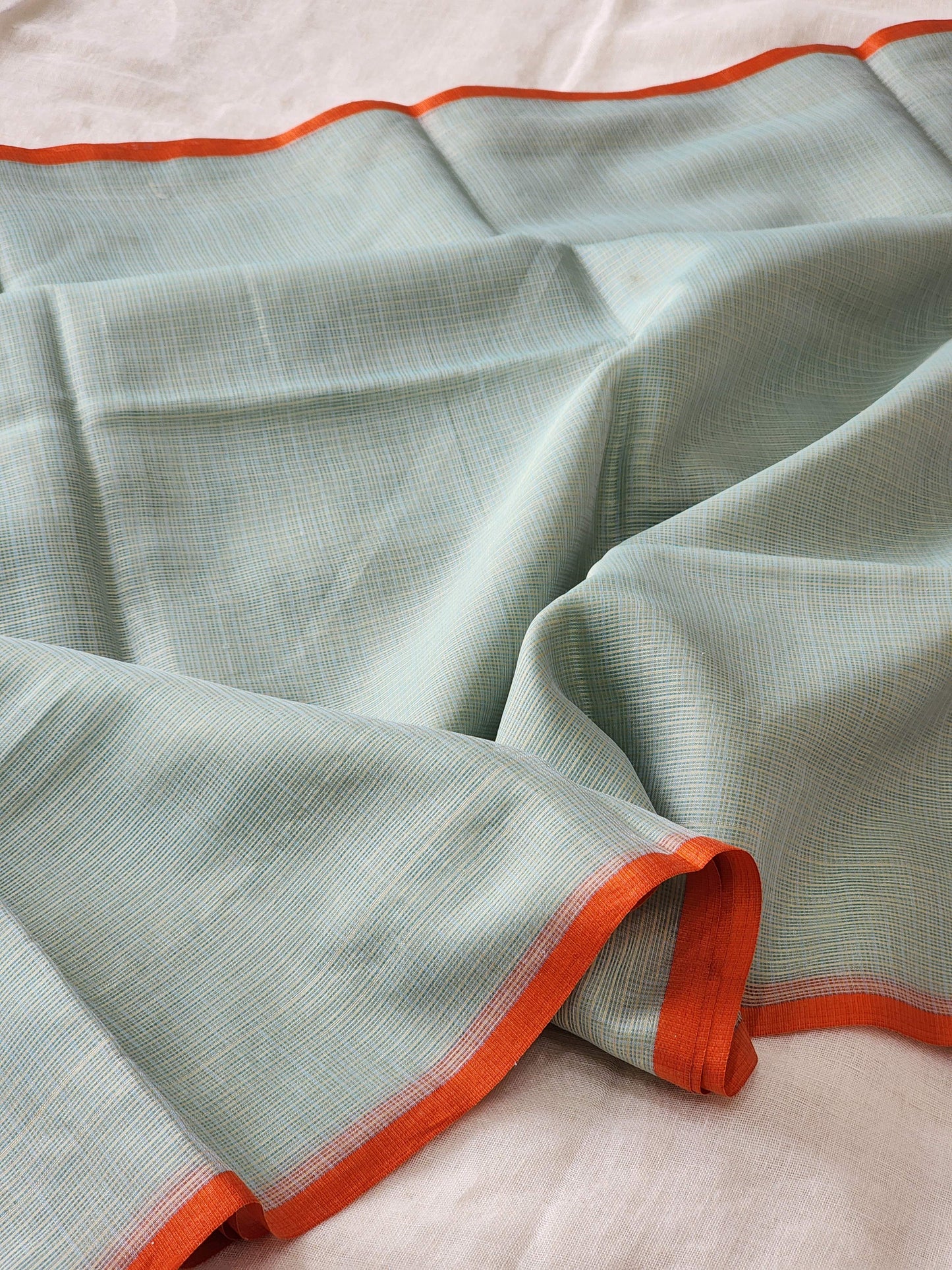 Mint Green kota cotton saree