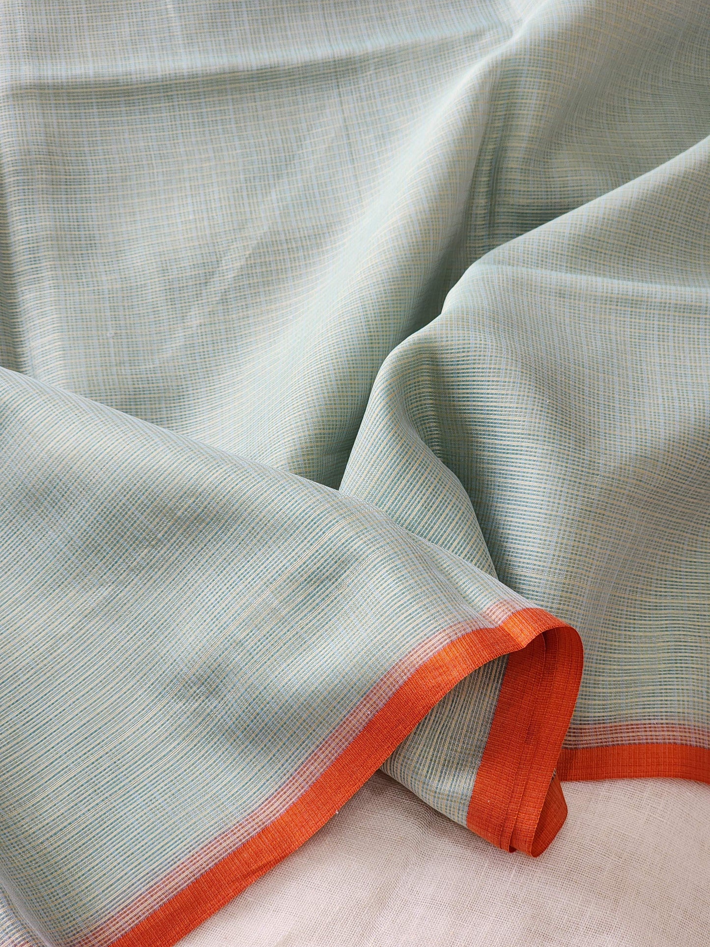 Mint Green kota cotton saree