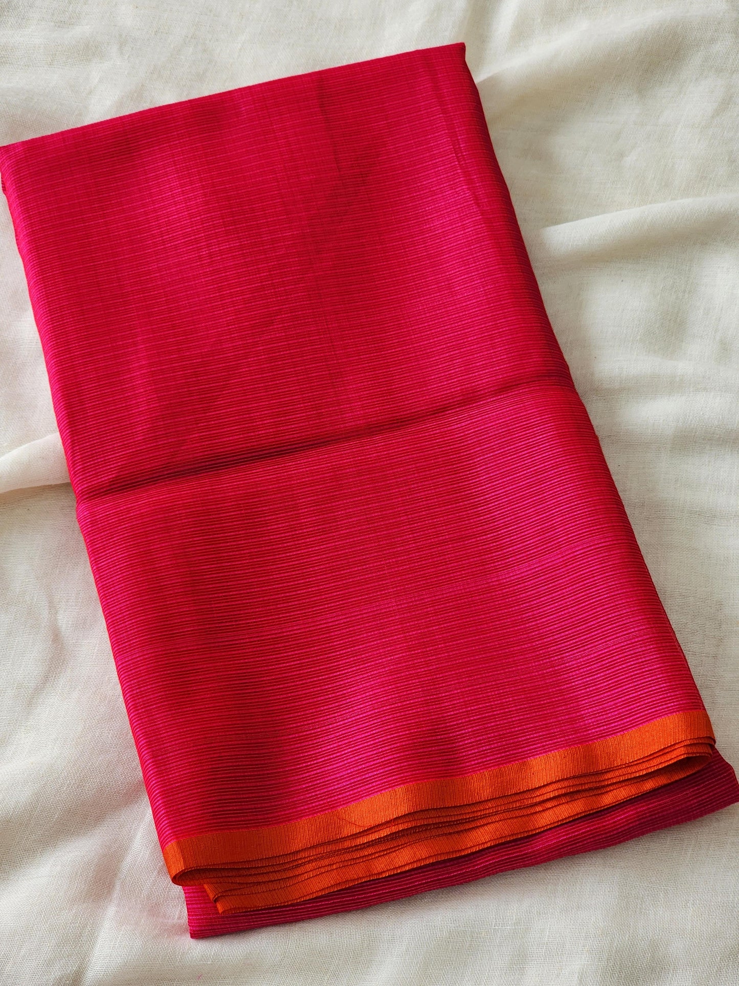 Rani pink kota cotton saree