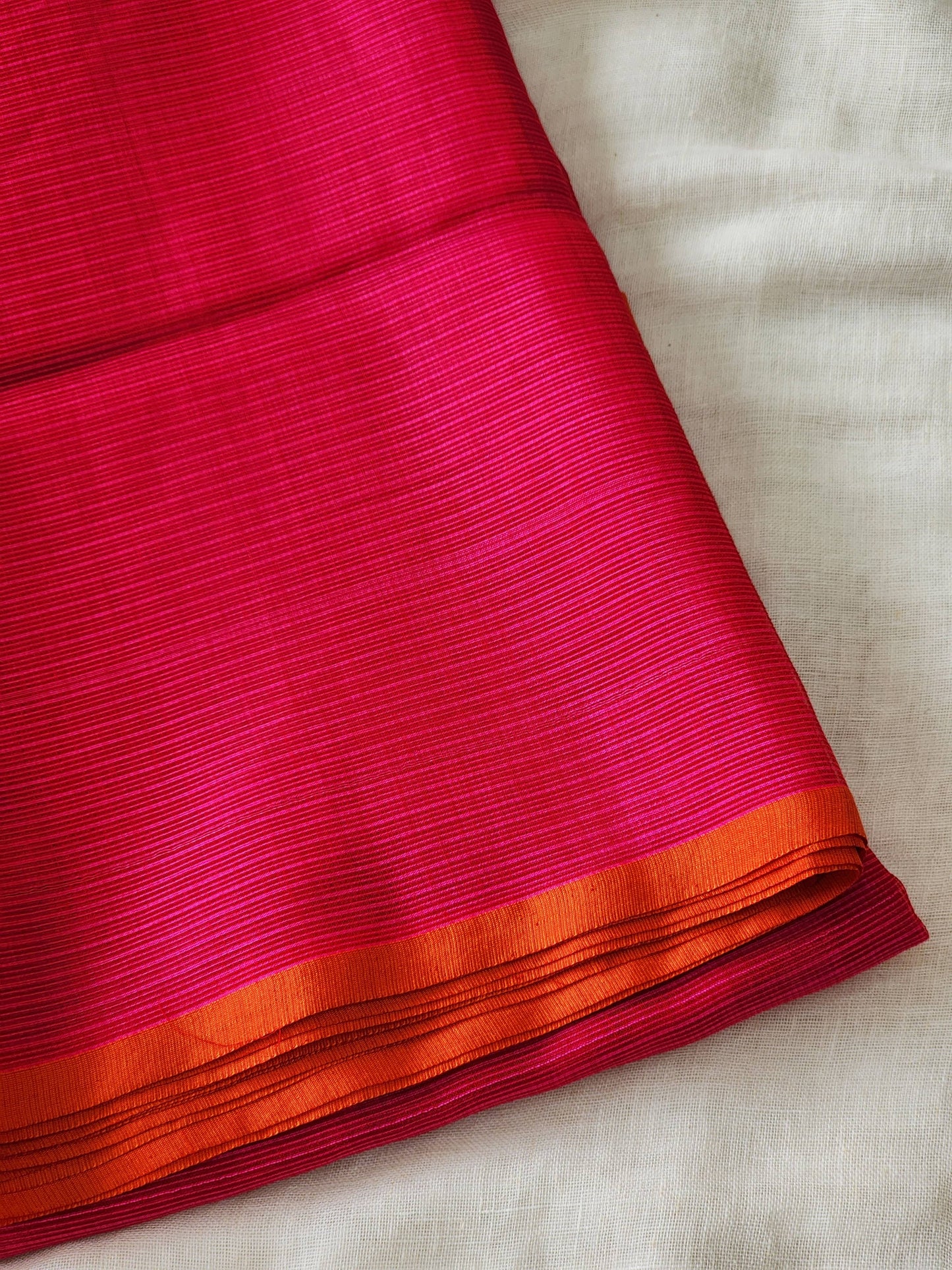 Rani pink kota cotton saree
