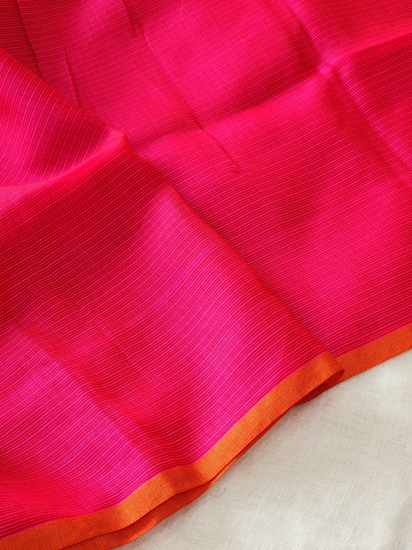 Rani pink kota cotton saree
