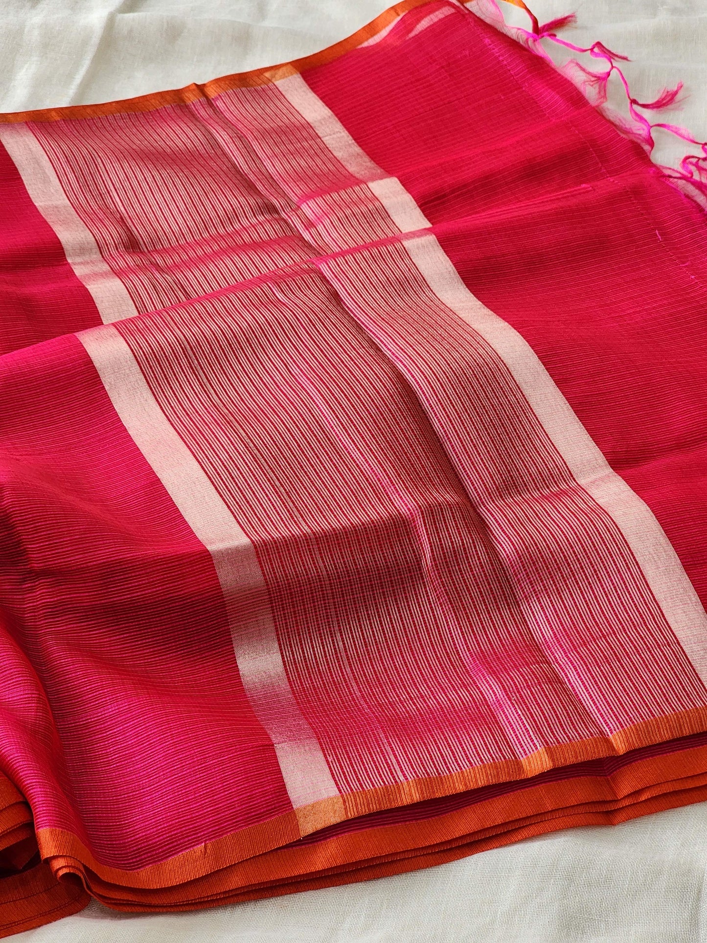 Rani pink kota cotton saree