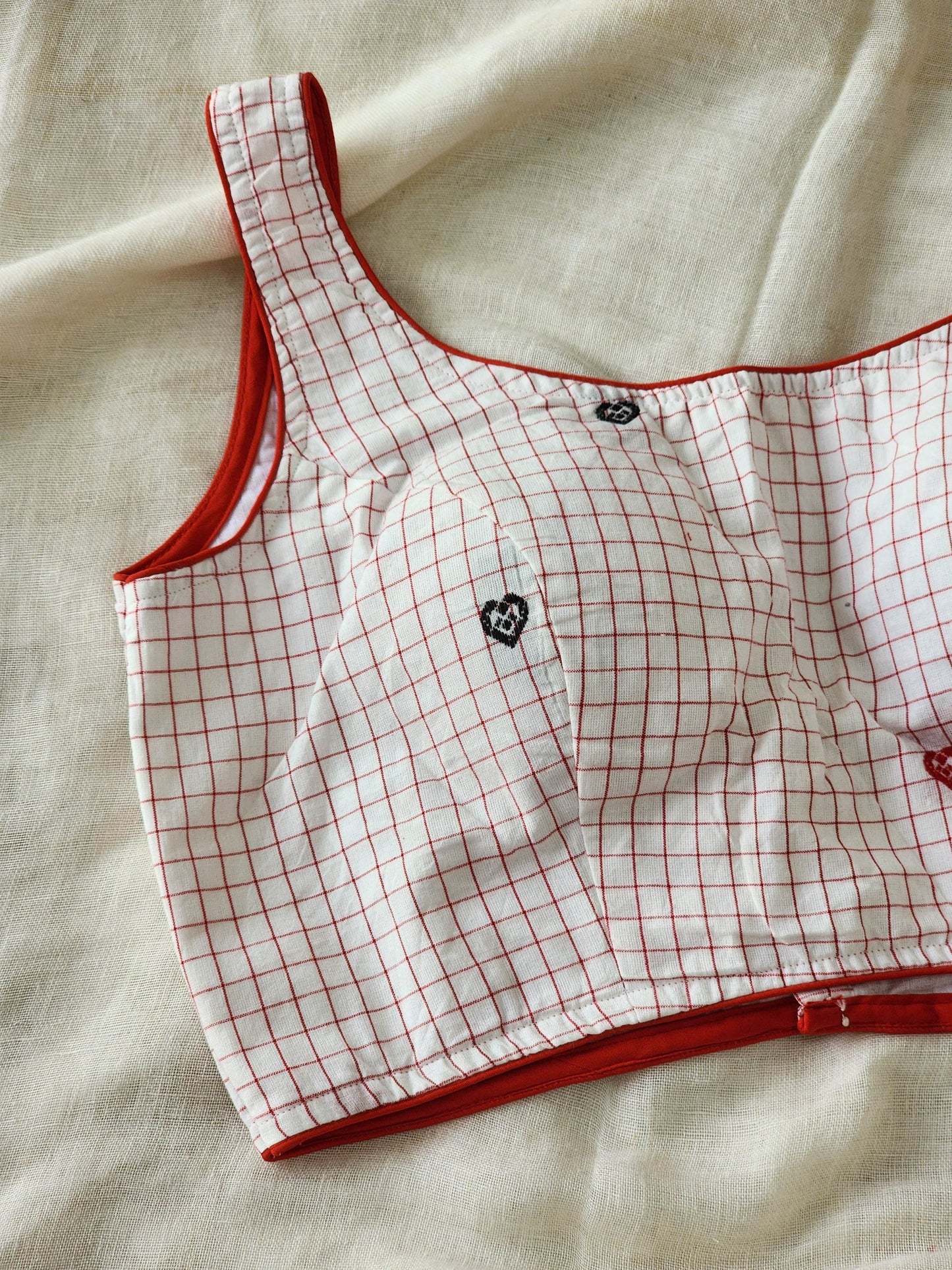 White cotton blouse