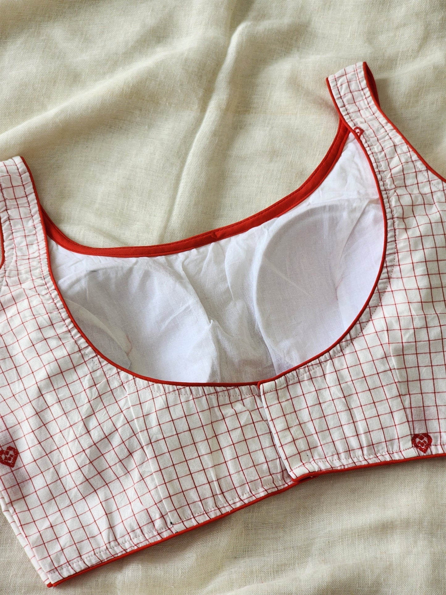 White cotton blouse