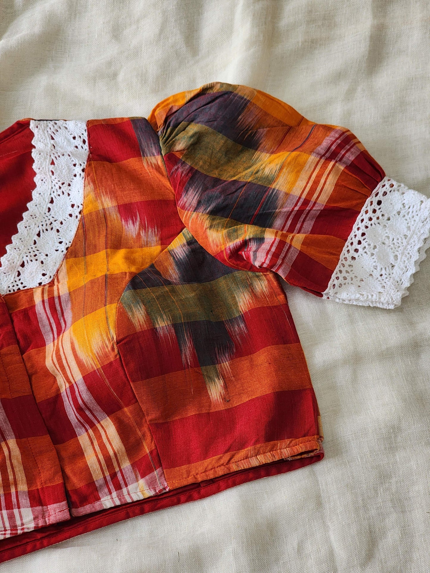 Multicolored cotton blouse