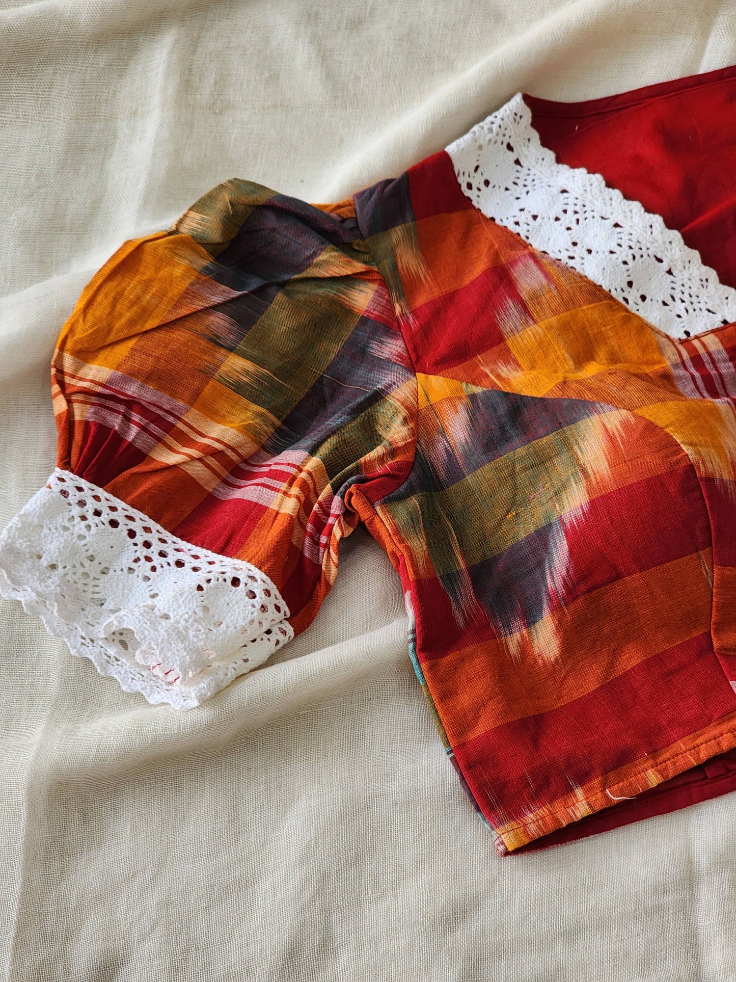 Multicolored cotton blouse