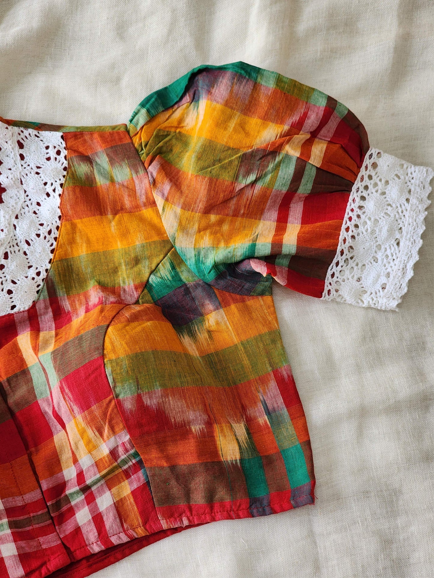 Multicolored cotton blouse