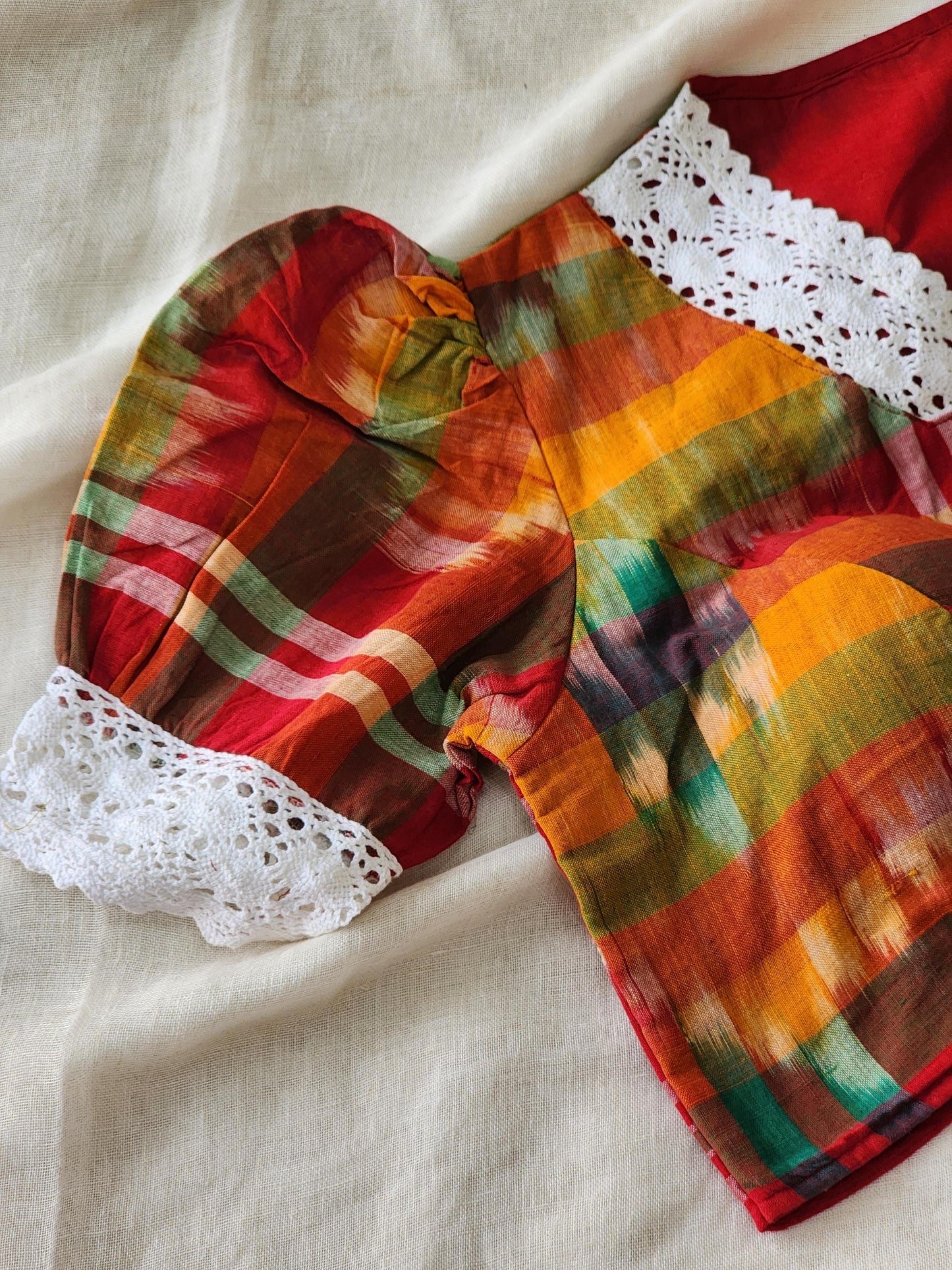 Multicolored cotton blouse