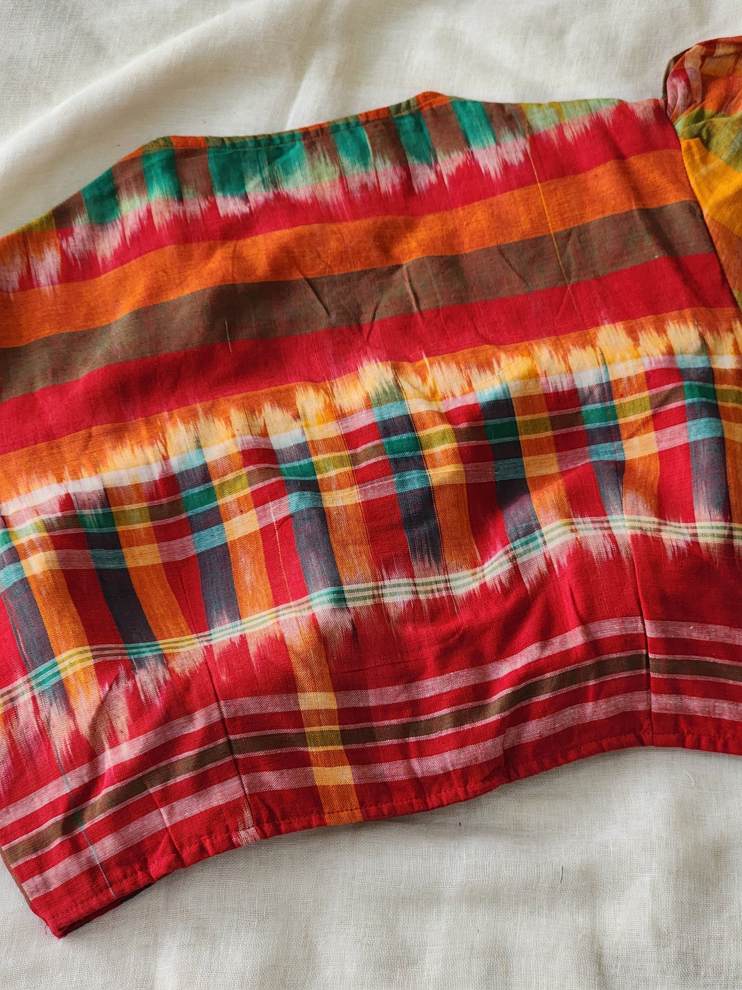 Multicolored cotton blouse