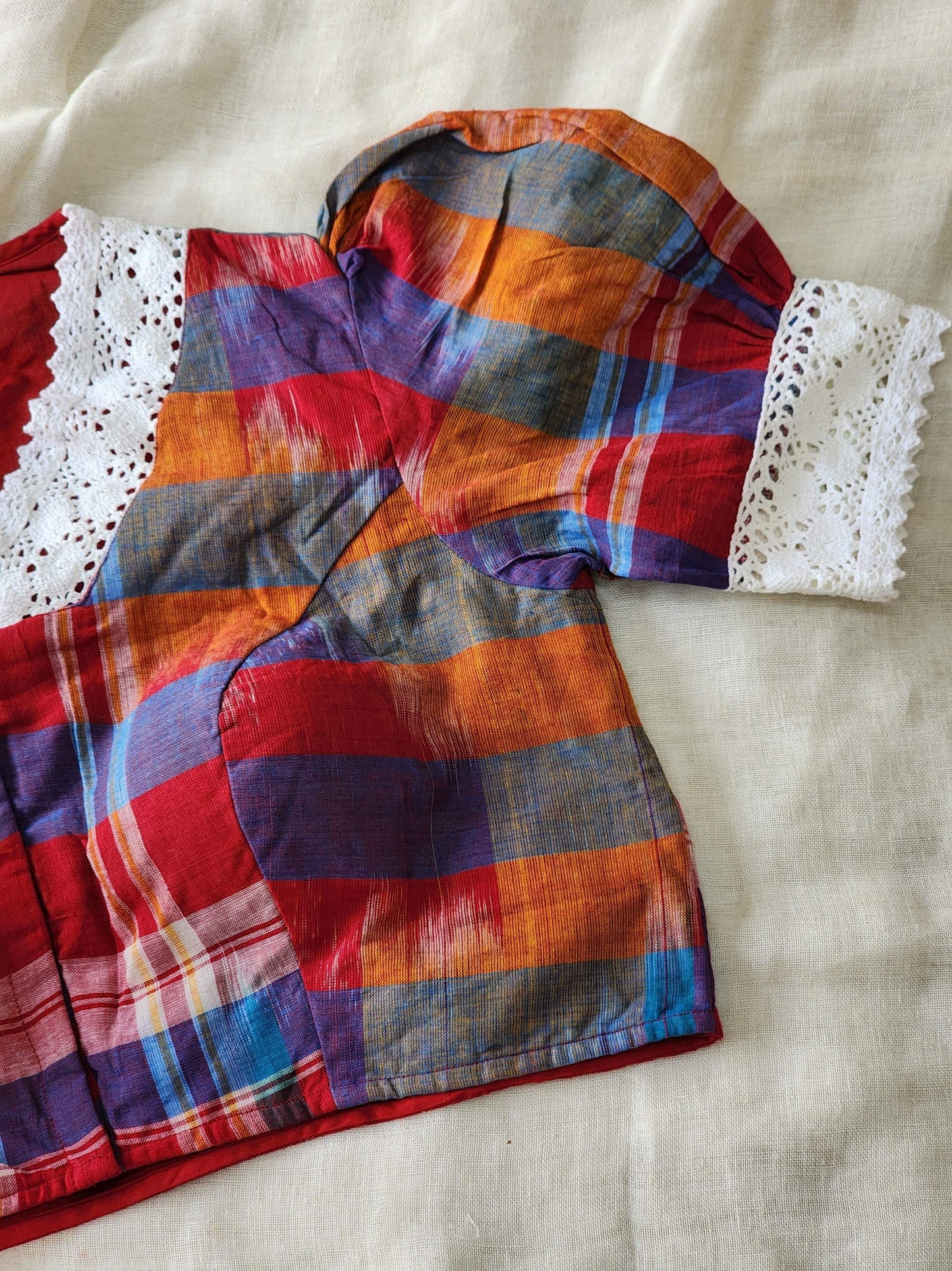 Multicolored cotton blouse
