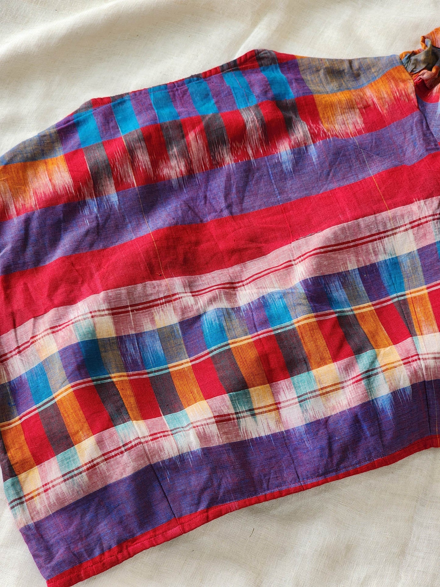 Multicolored cotton blouse