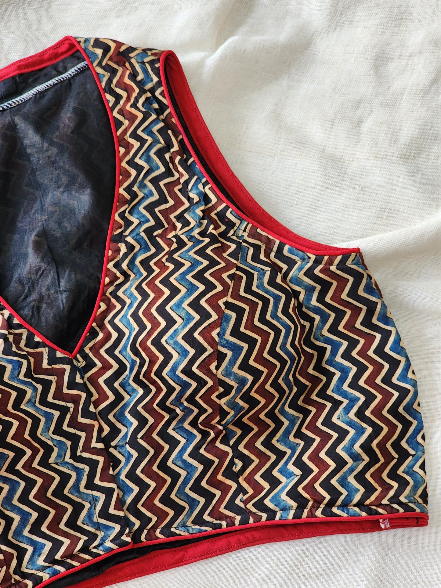 Black modal silk blouse
