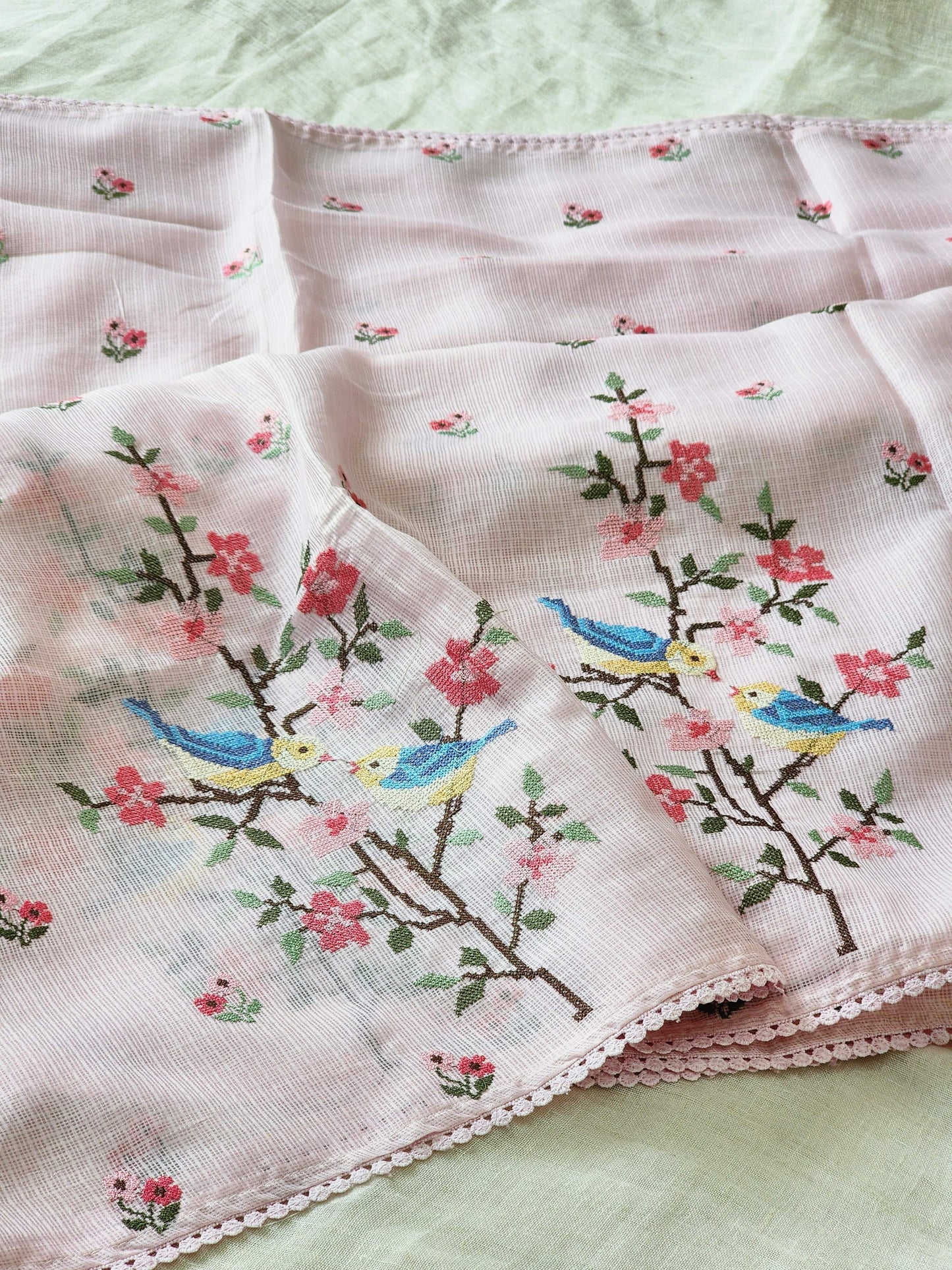 Pink Kota Silk Saree