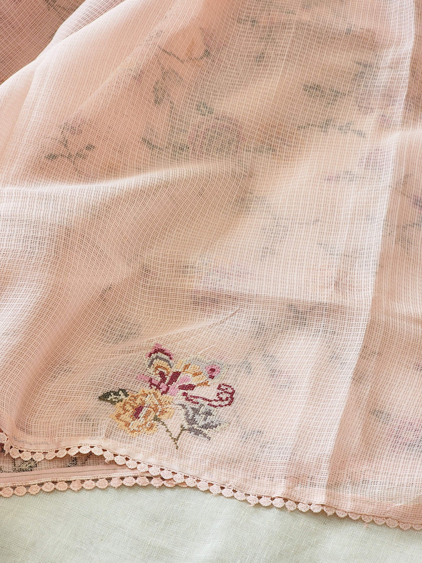 Pink Kota Silk Saree