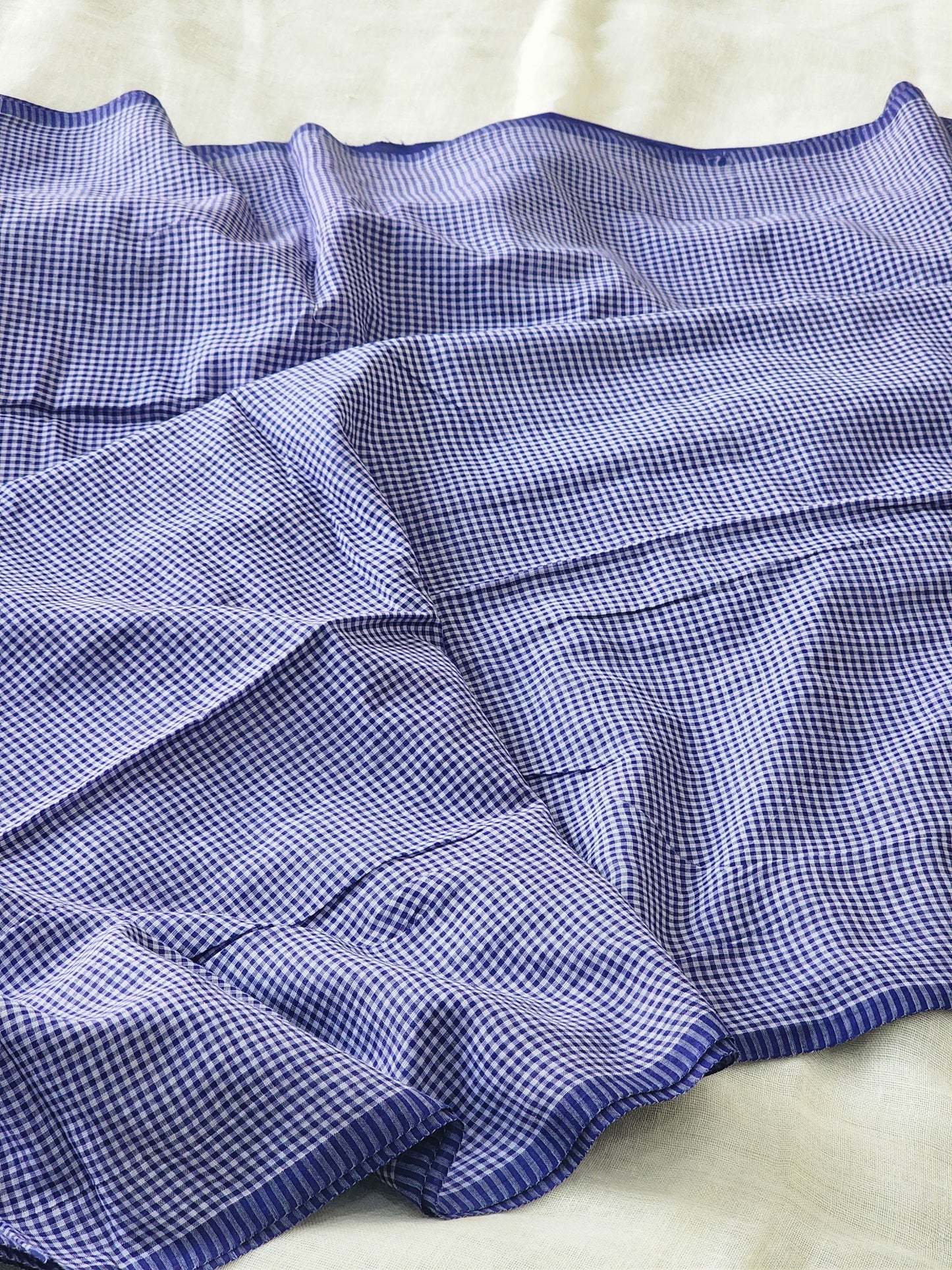 Blue Cotton Handloom Saree