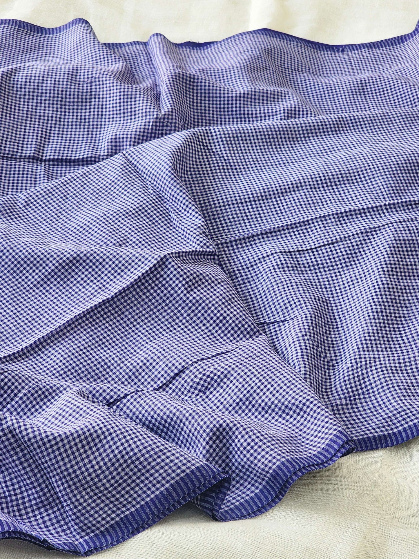 Blue Cotton Handloom Saree