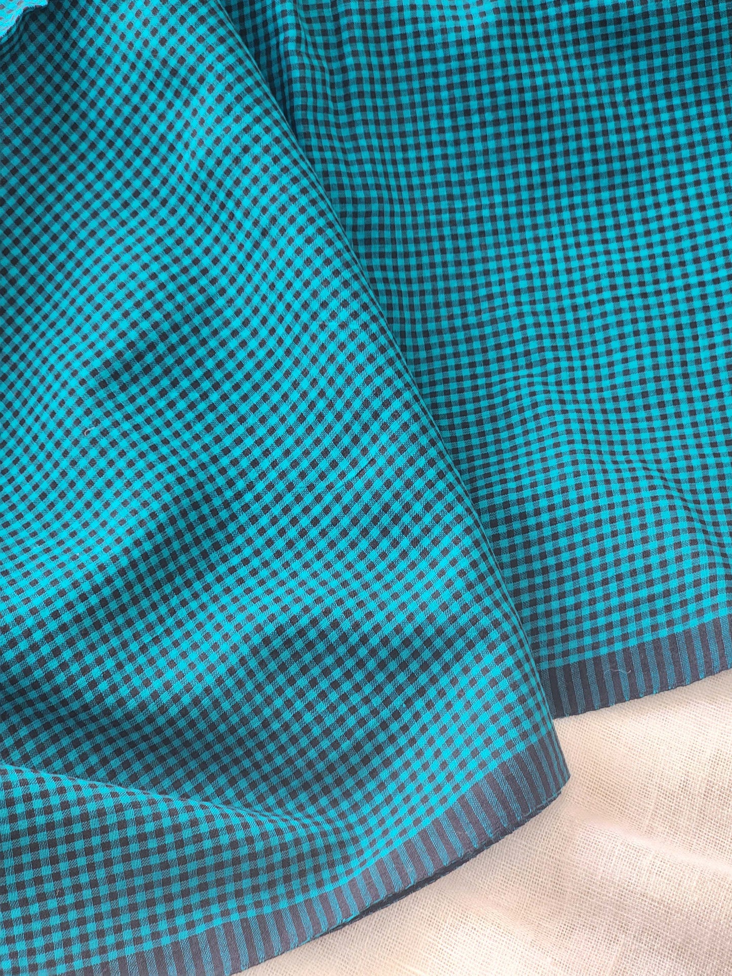 Green Cotton Handloom Saree