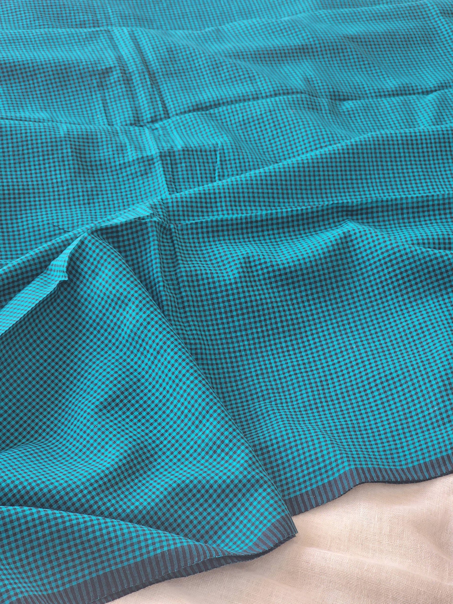 Green Cotton Handloom Saree
