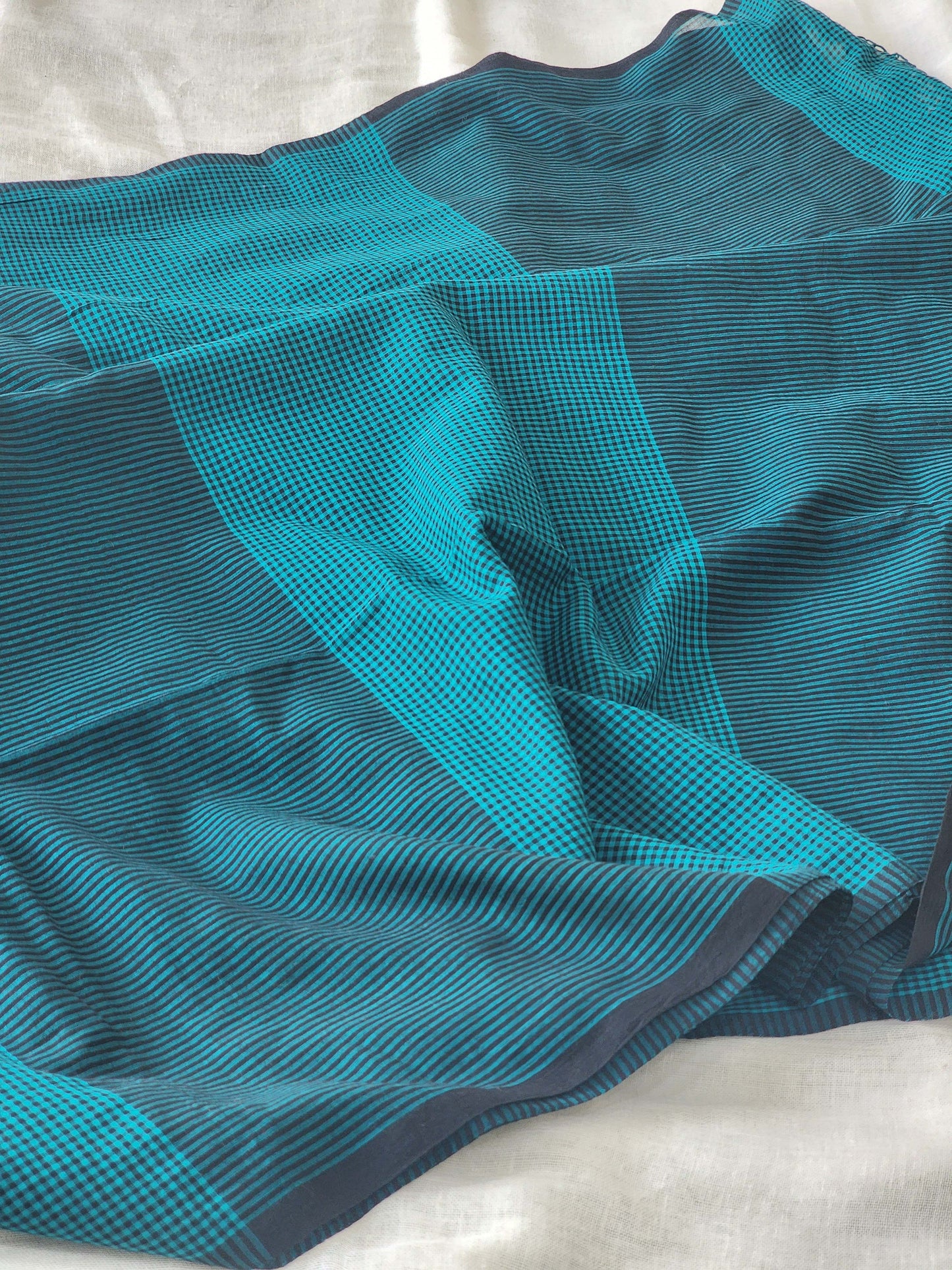 Green Cotton Handloom Saree