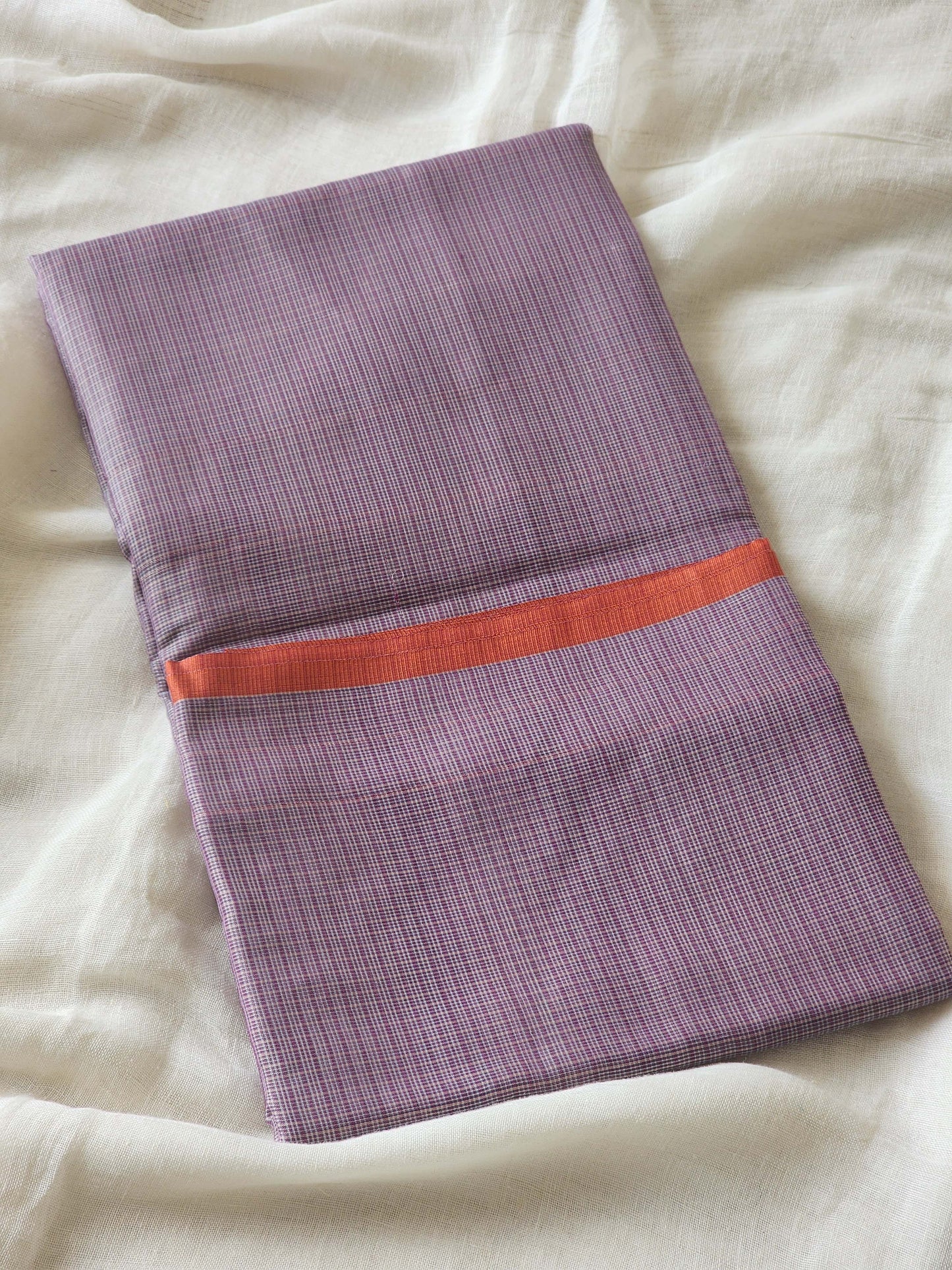 Lavender kota cotton saree