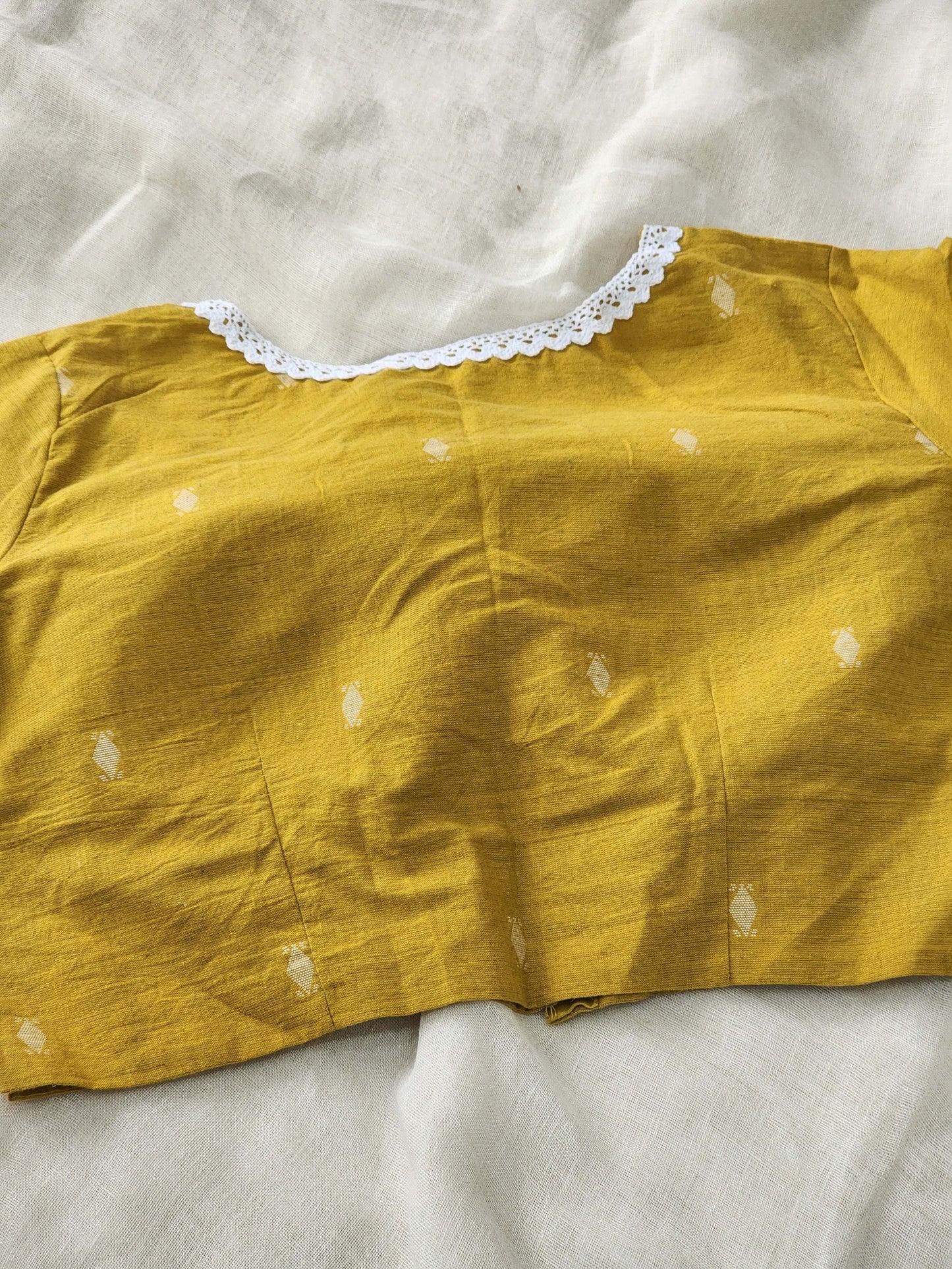 Mustard cotton blouse