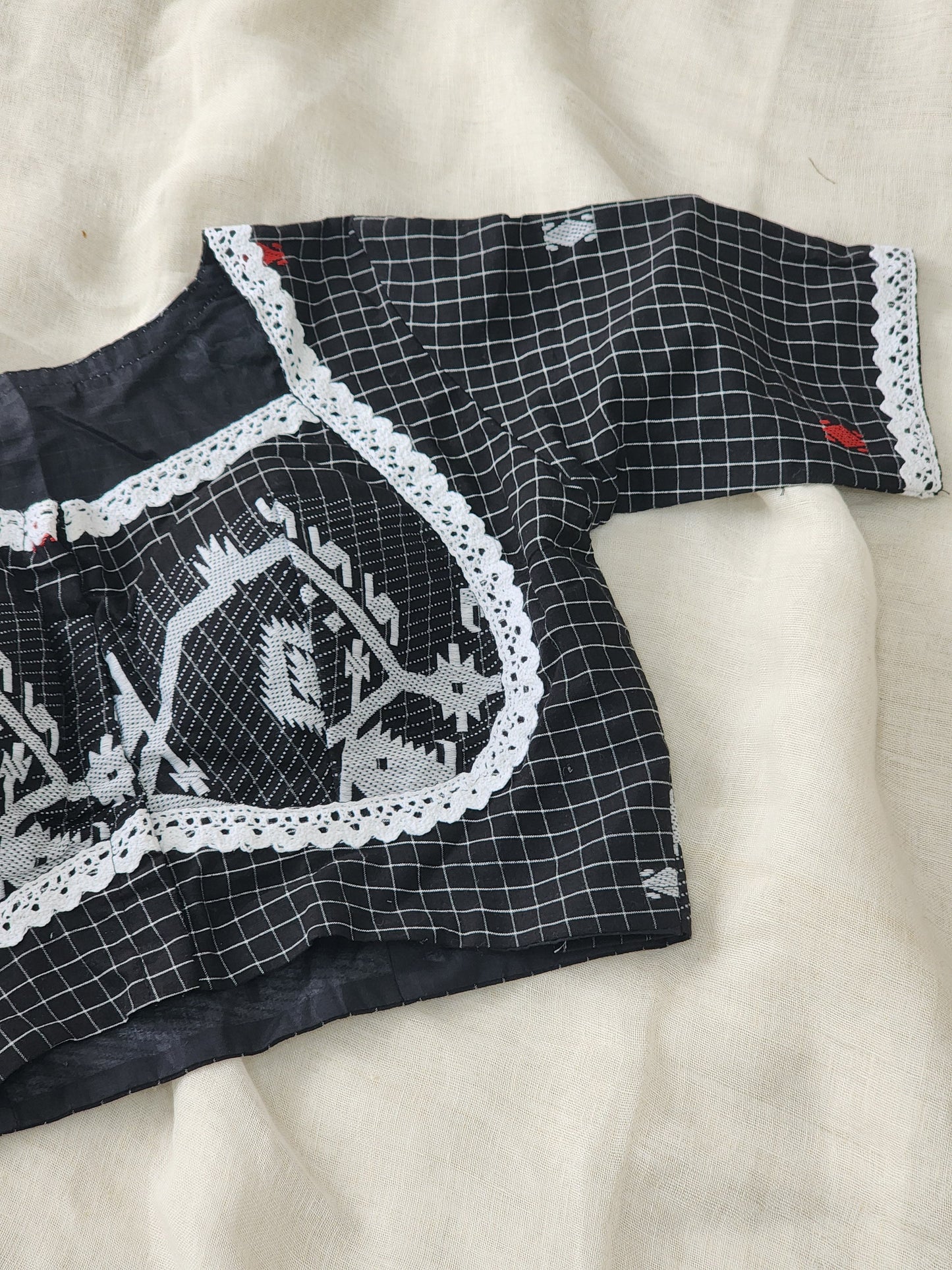 Black cotton blouse