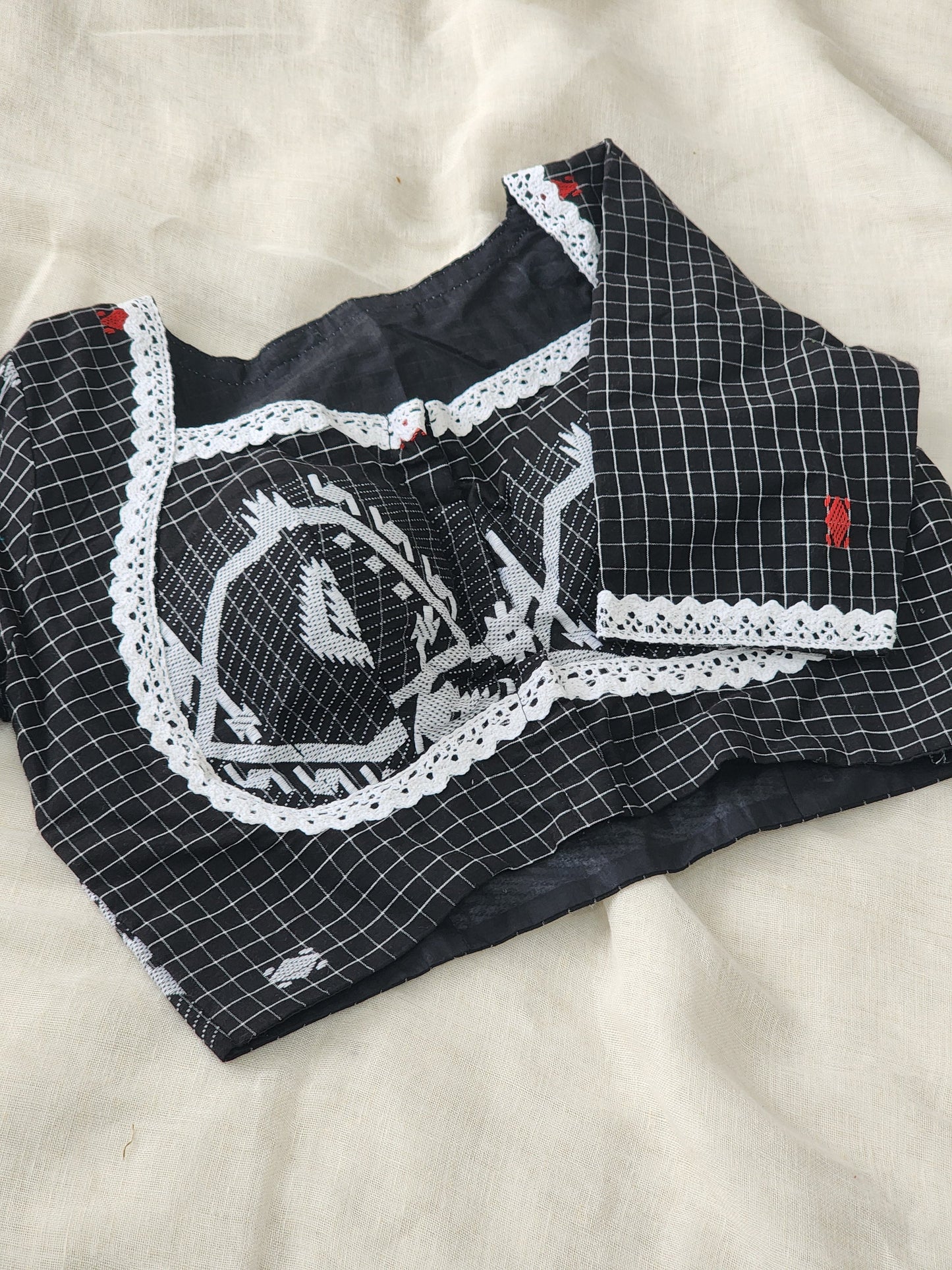 Black cotton blouse