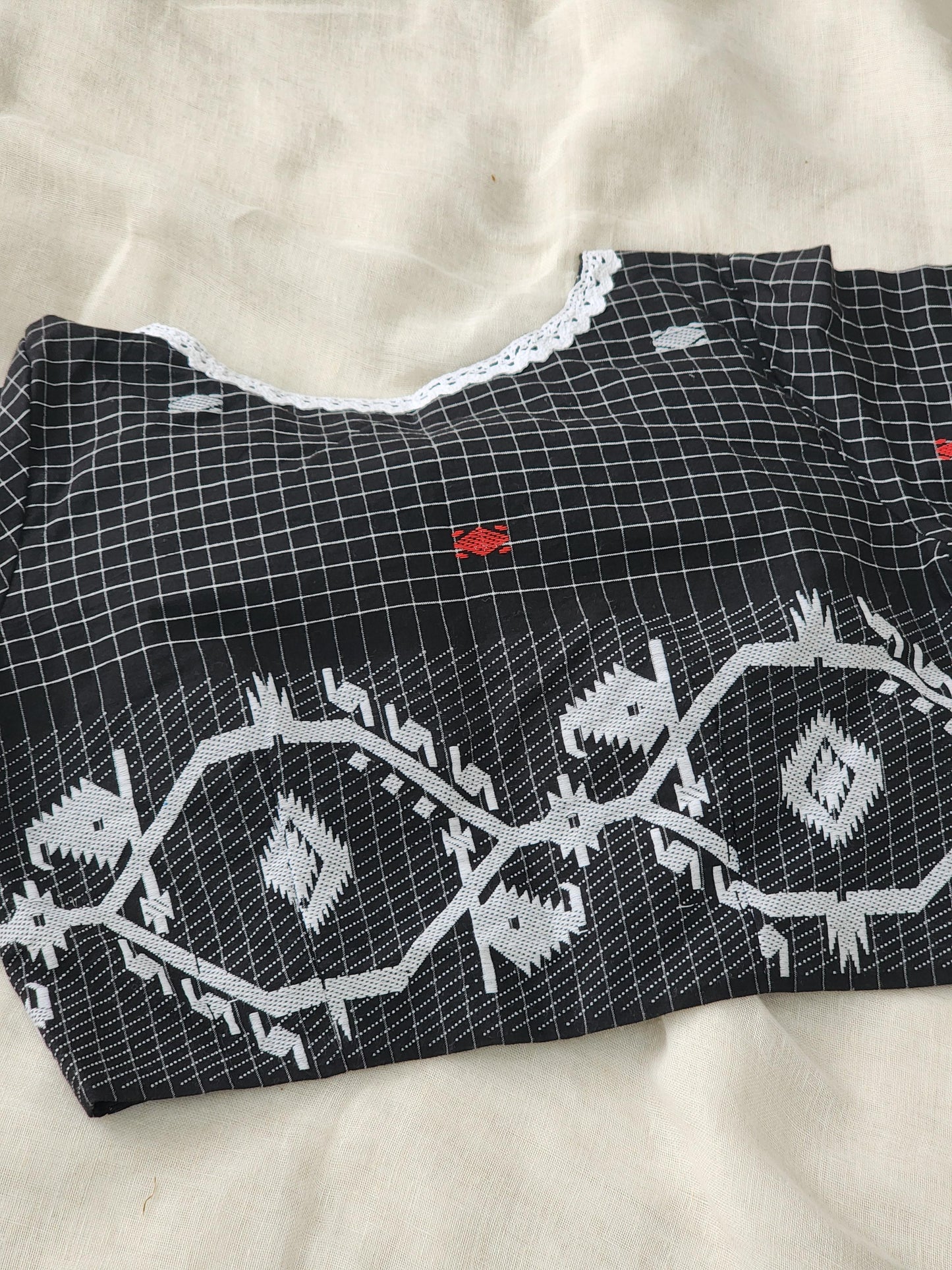 Black cotton blouse