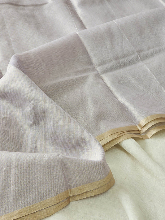 Light purple kota cotton saree