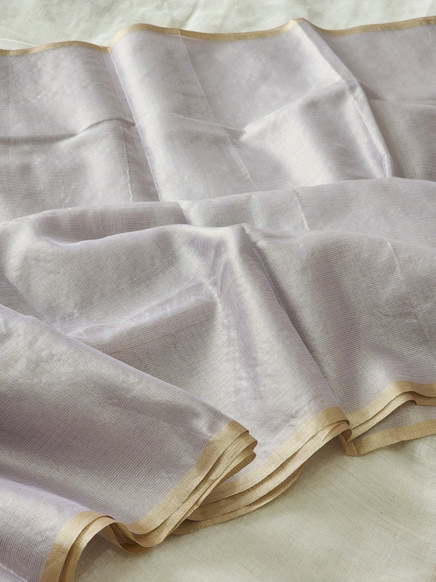 Light purple kota cotton saree
