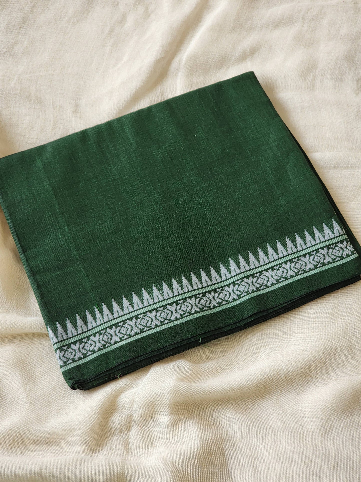 Green Dhonekhali Cotton Saree